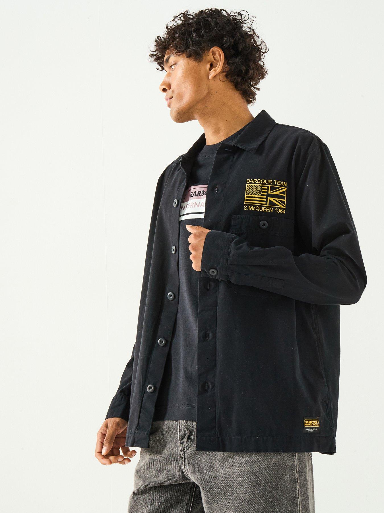Barbour International Steve Mcqueen Overshirt- Black Very