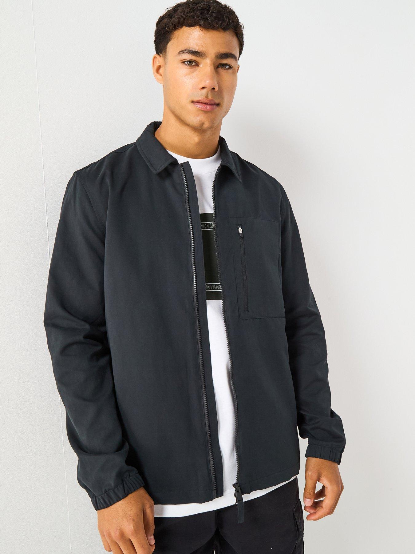 Barbour International Coil Nylon Overshirt- Black
