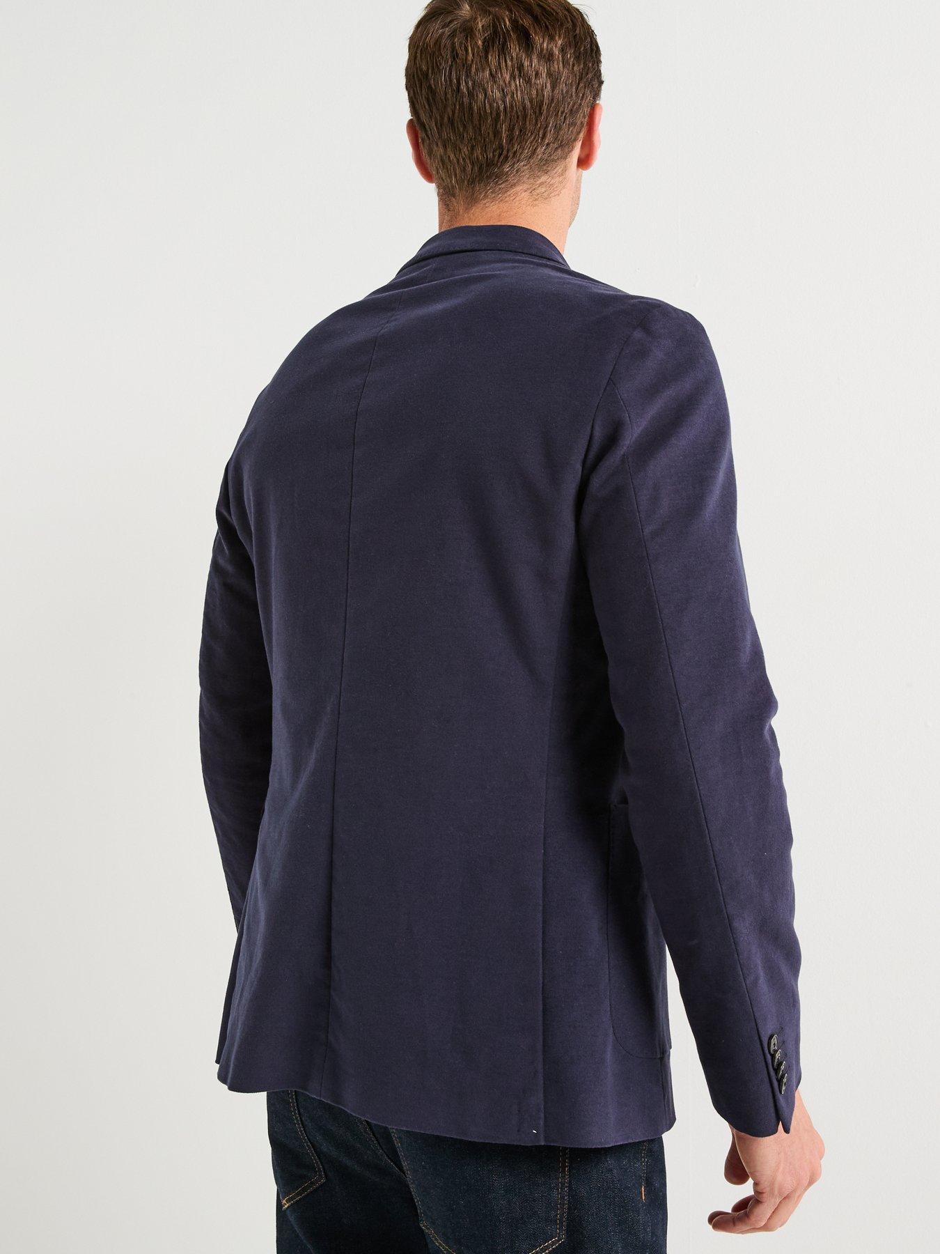 Image 2 of 6 of Barbour Jennings Moleskin Blazer - Navy