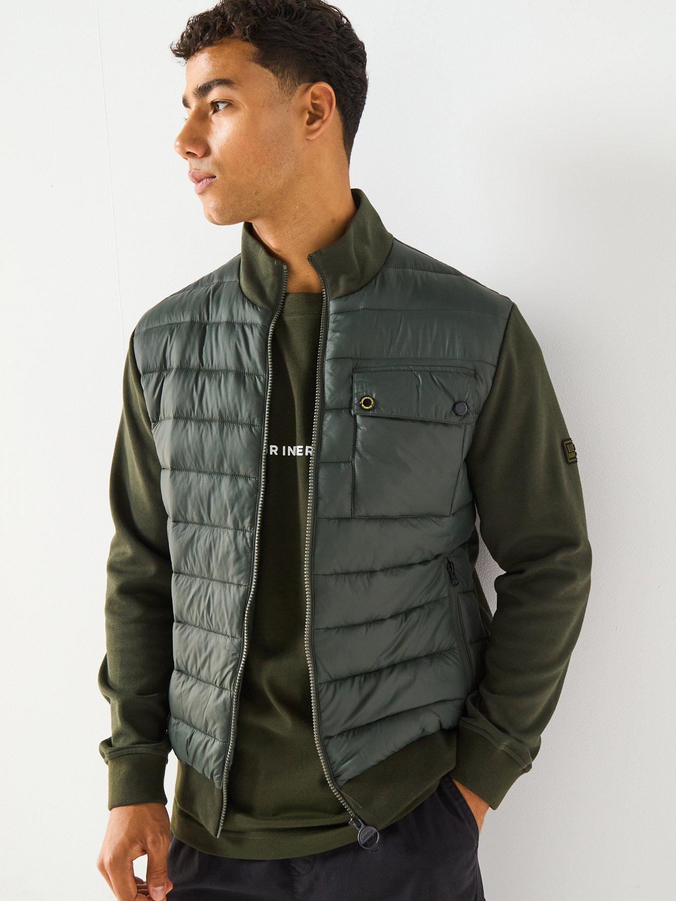 Barbour International Heysham Hybrid Sweat Jacket -Grey