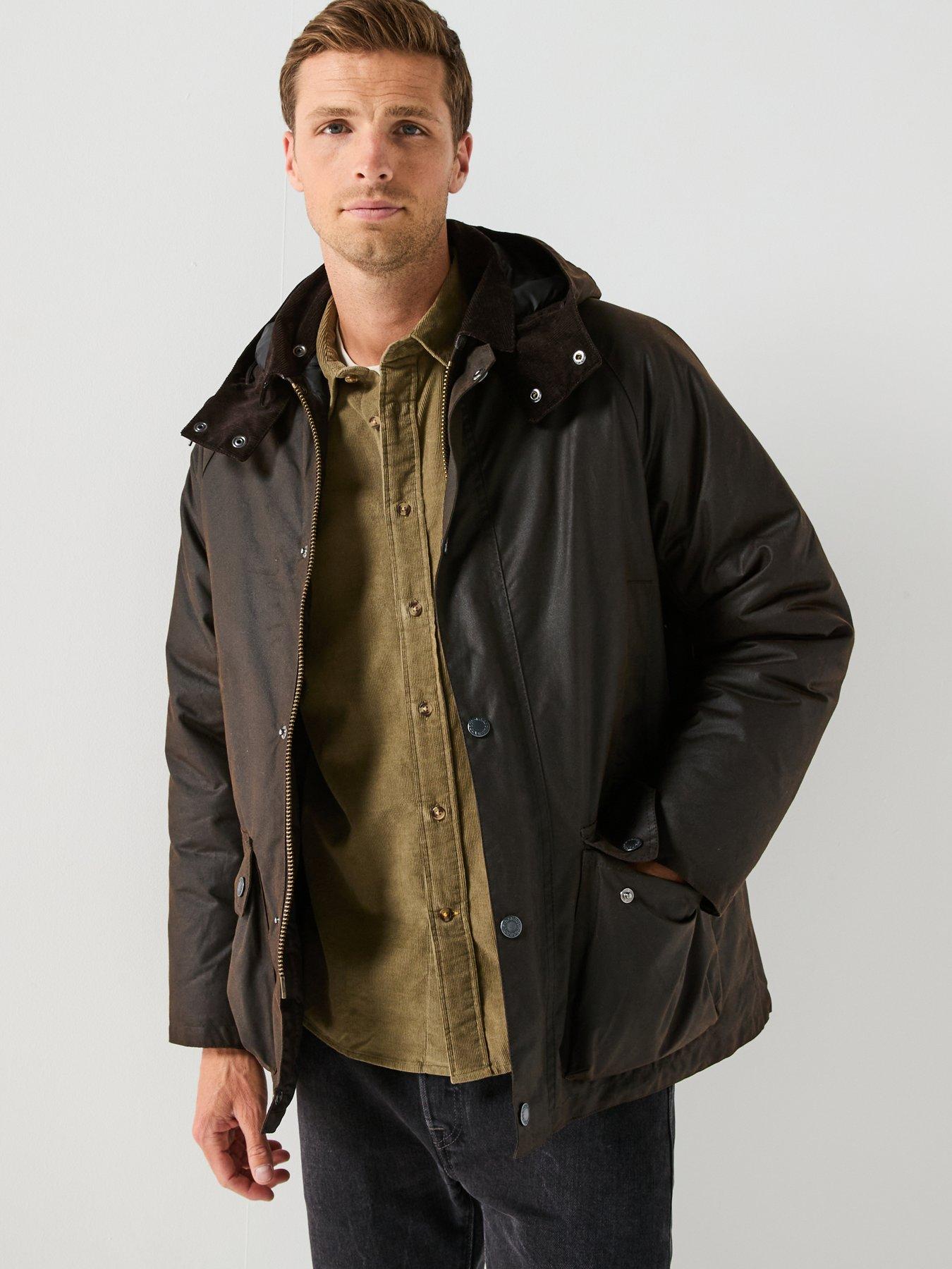 Image 1 of 6 of Barbour Modern Beaufort Wax Jacket Coat - Black