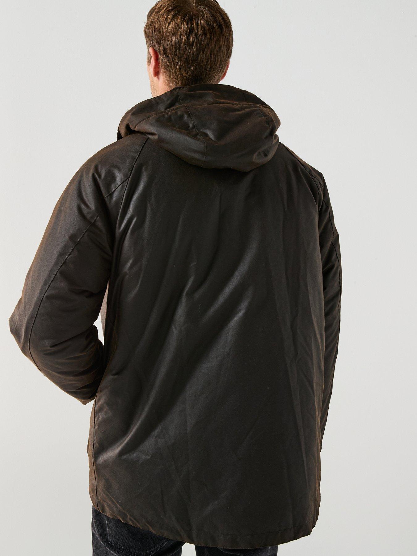 Image 2 of 6 of Barbour Modern Beaufort Wax Jacket Coat - Black