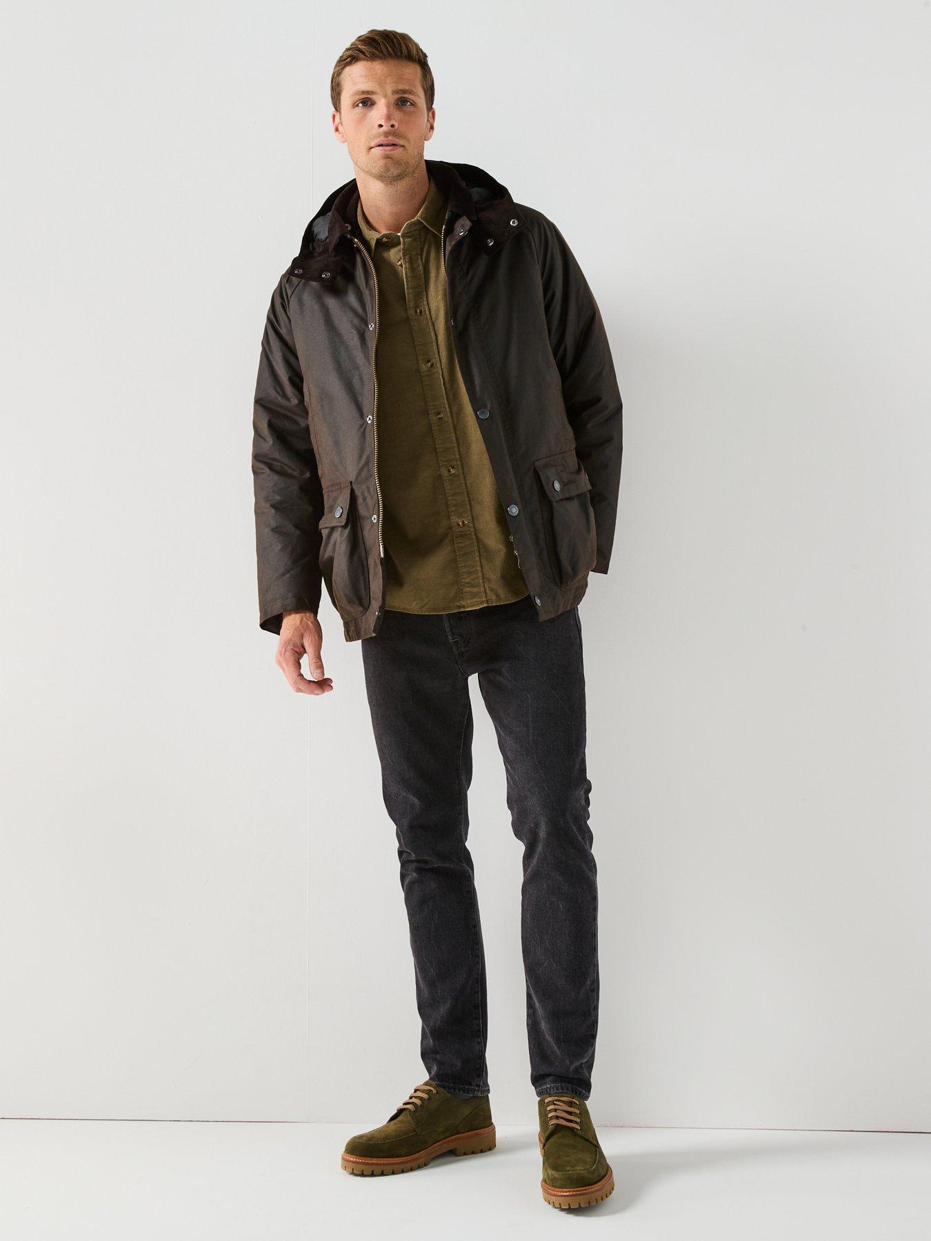 Image 3 of 6 of Barbour Modern Beaufort Wax Jacket Coat - Black