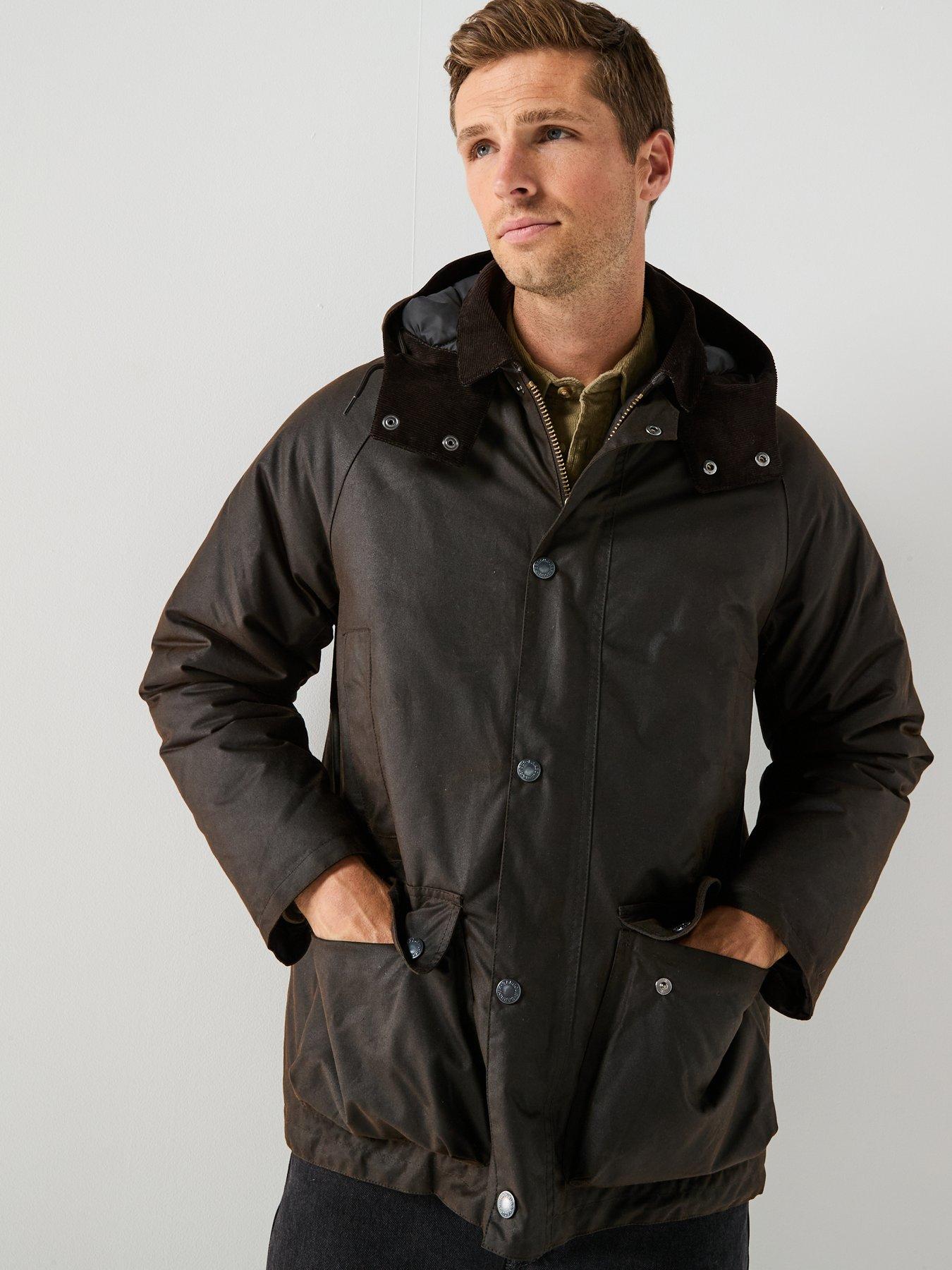 Image 6 of 6 of Barbour Modern Beaufort Wax Jacket Coat - Black