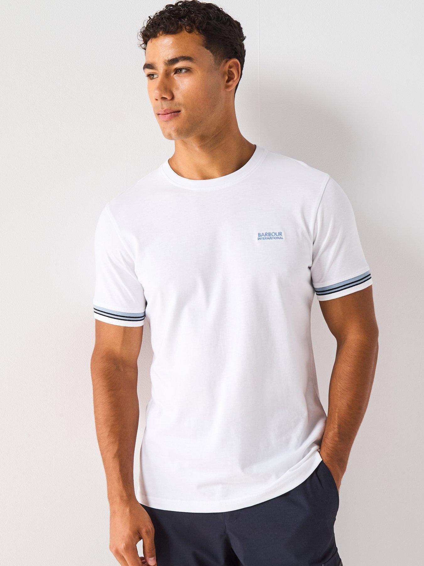 undefined Bruce Tipped Cuff T-Shirt - White