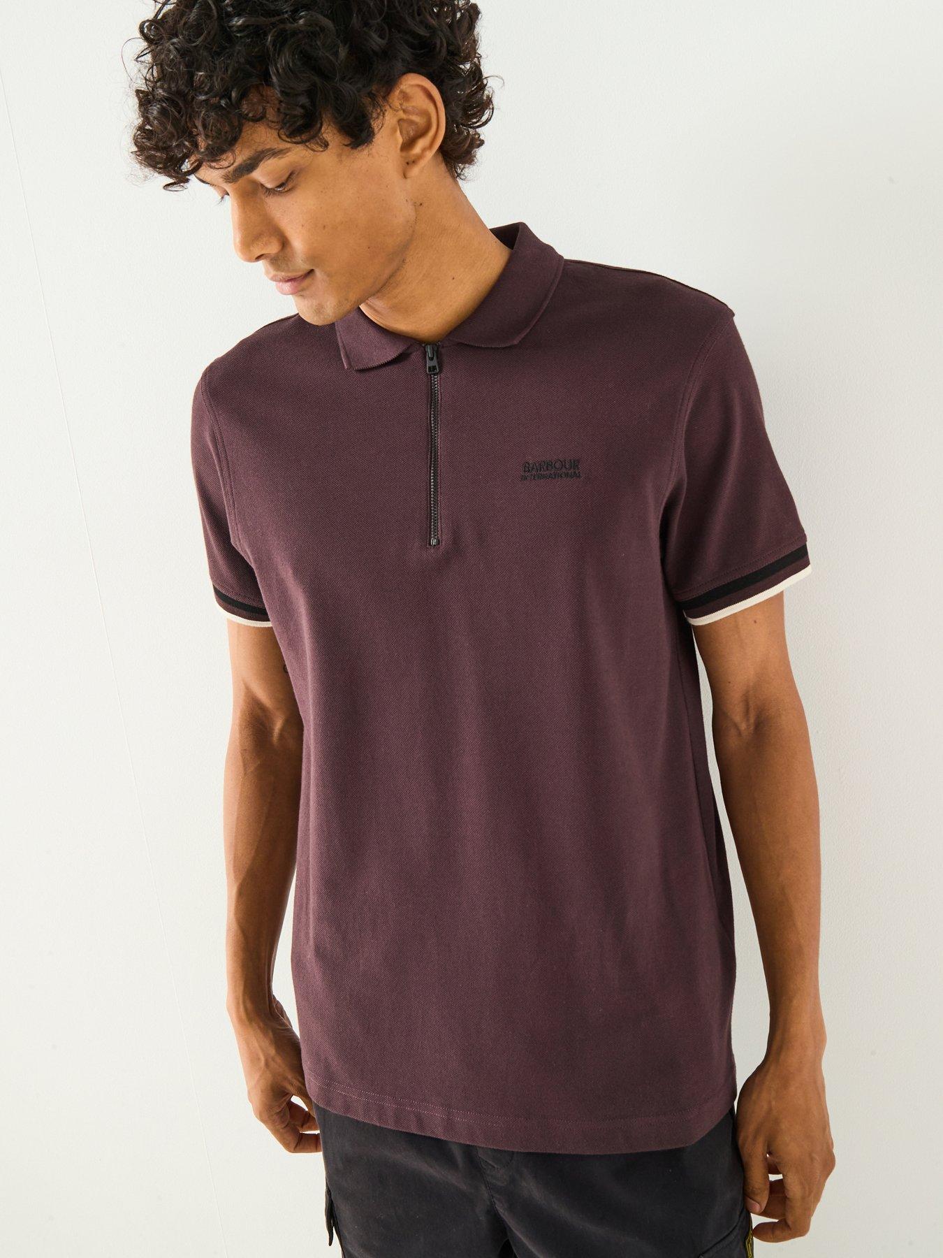 Barbour International Buxton Polo Shirt - Dark Red