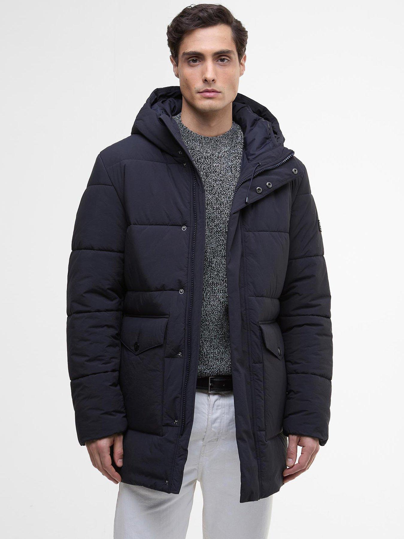 Barbour International Sutley Baffle Hooded Jacket- Navy