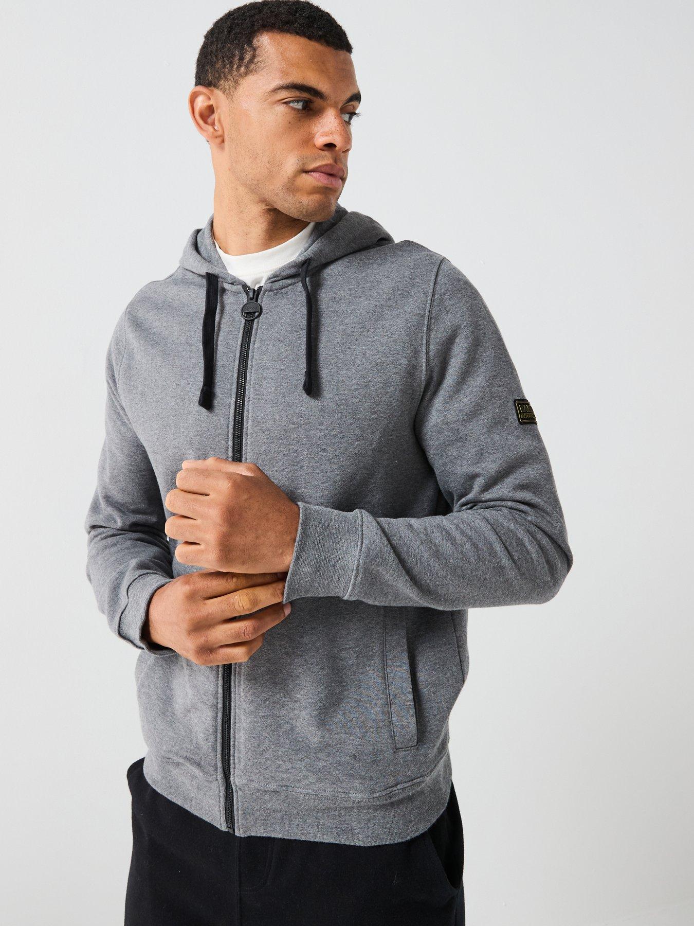 Image 1 of 6 of Barbour International Exclusive - Zip Hoody - Light Grey