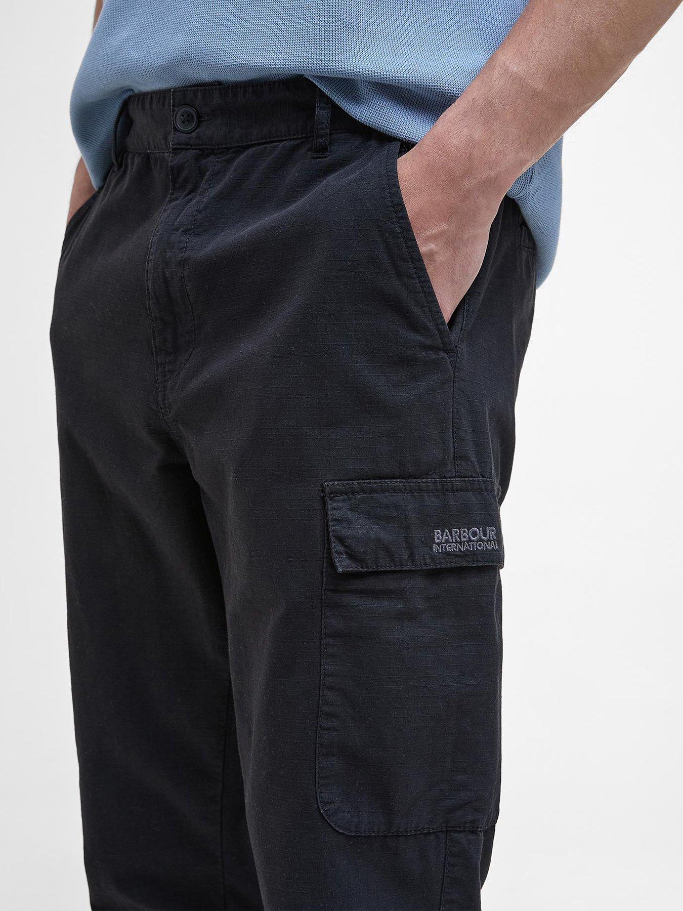 Image 4 of 6 of Barbour International Ripstop Cargo Trousers - Dark Green