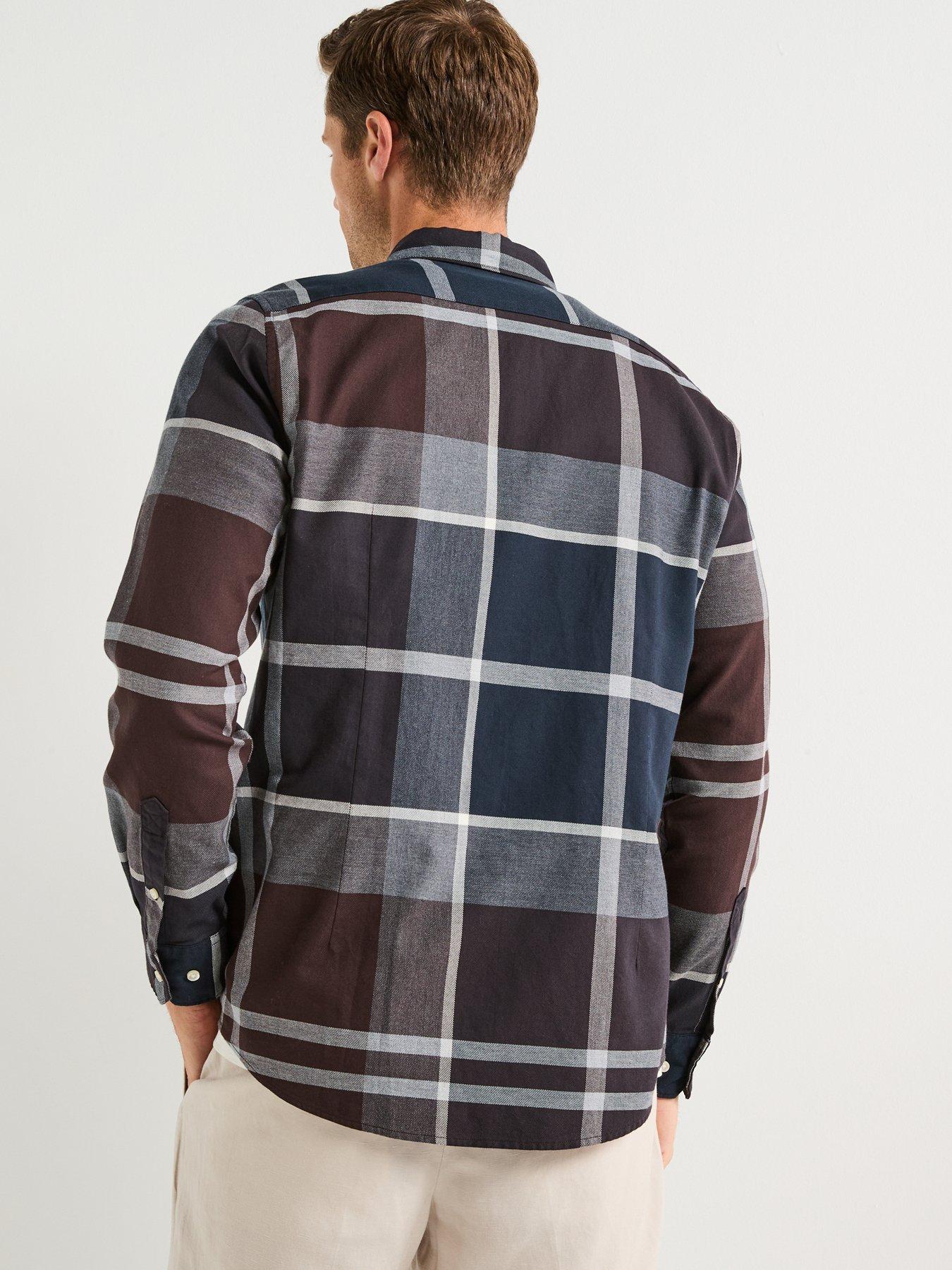 Image 2 of 5 of Barbour Dunoon Long Sleeve Check Tailored Fit Shirt- Black