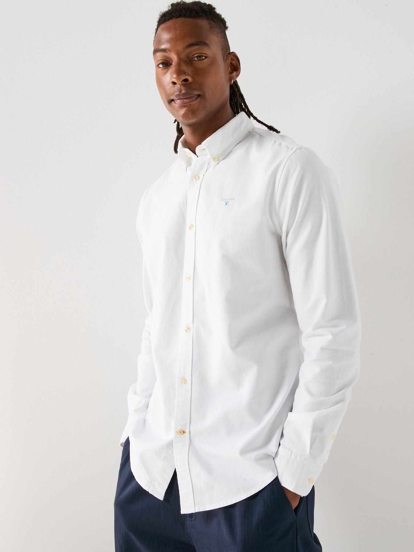 undefined Barbour Oxtown Tailored Fit Oxford Shirt-white