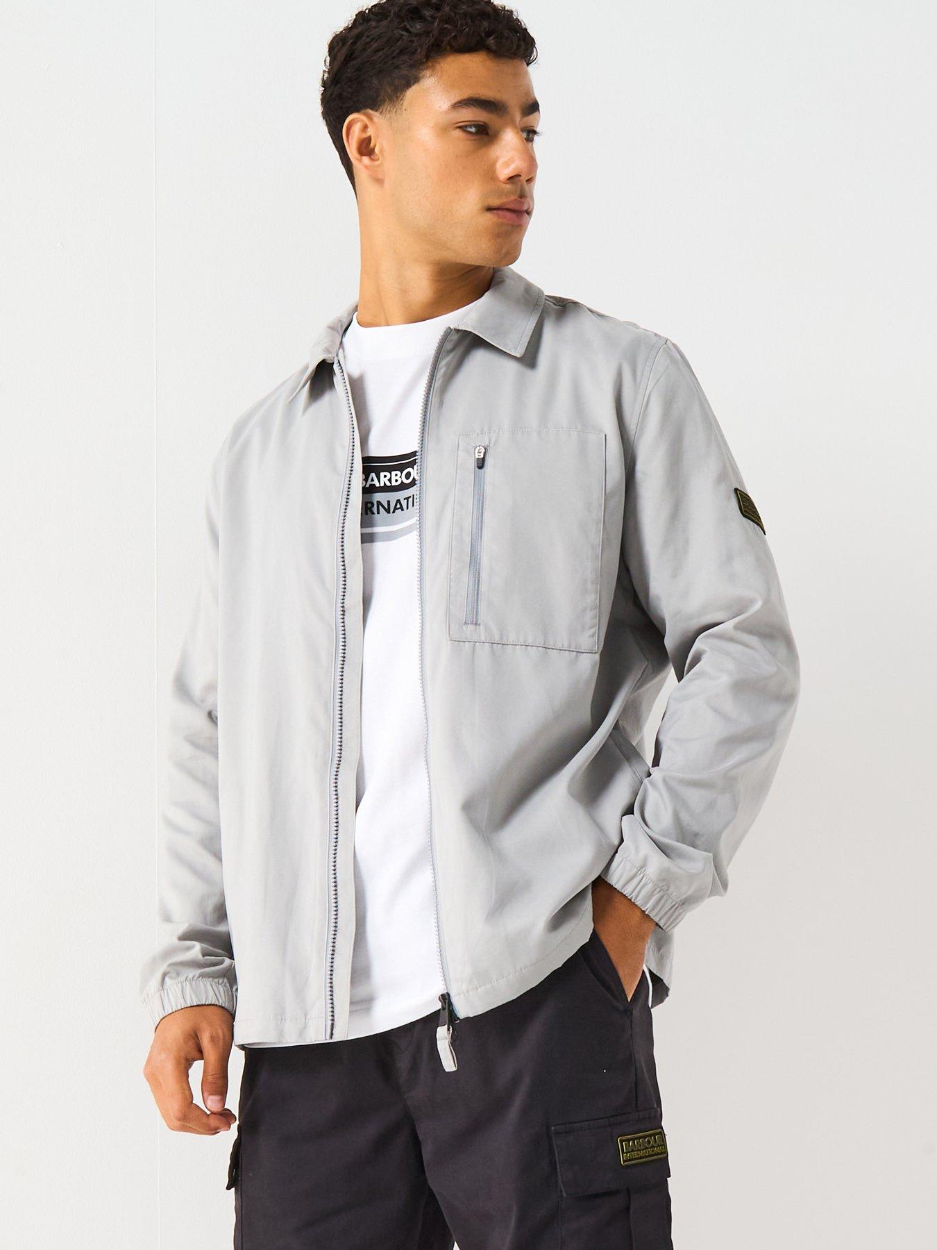 Barbour International Coil Nylon Overshirt- Grey