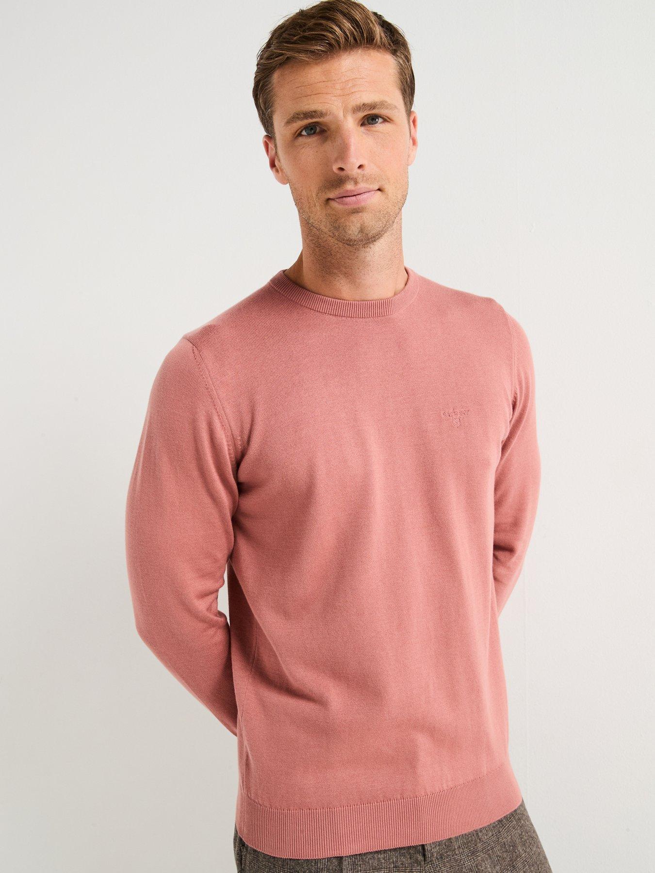 Barbour Pima Cotton Crew Knitted Jumper - Pink