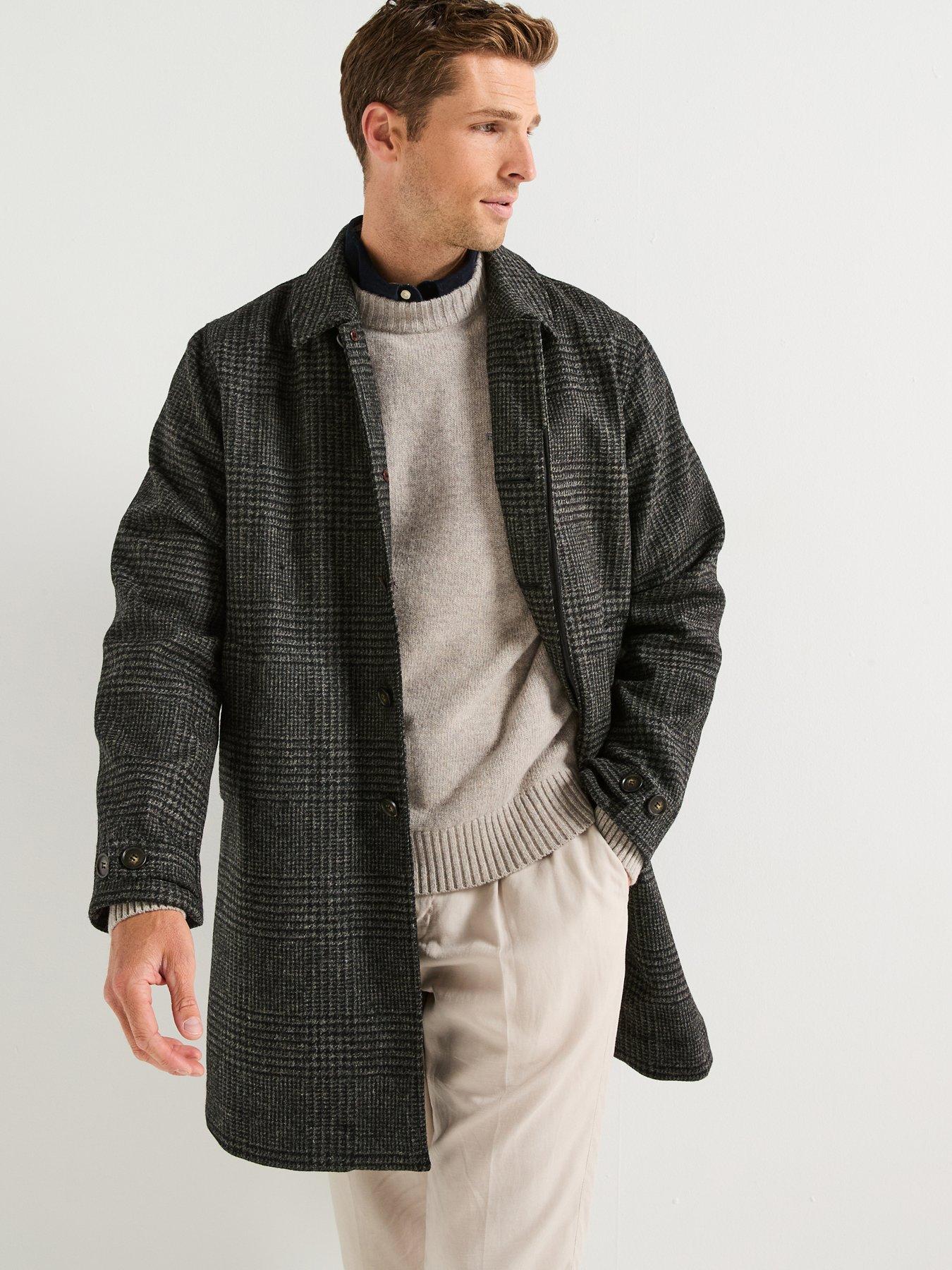 Barbour Lorden Wool Overcoat- Black