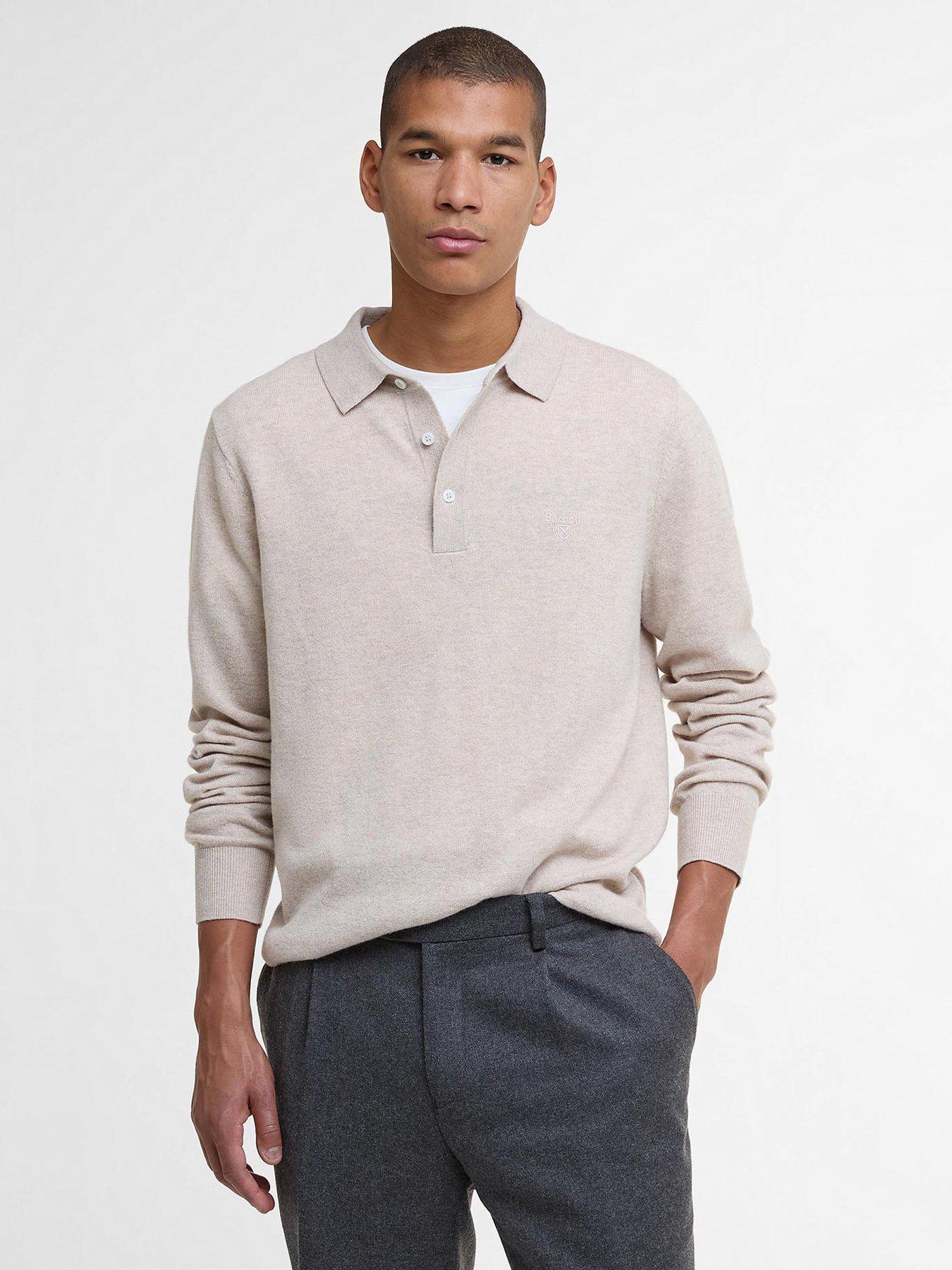 undefined Barbour Hutherston Knitted Polo Shirt-dark Grey