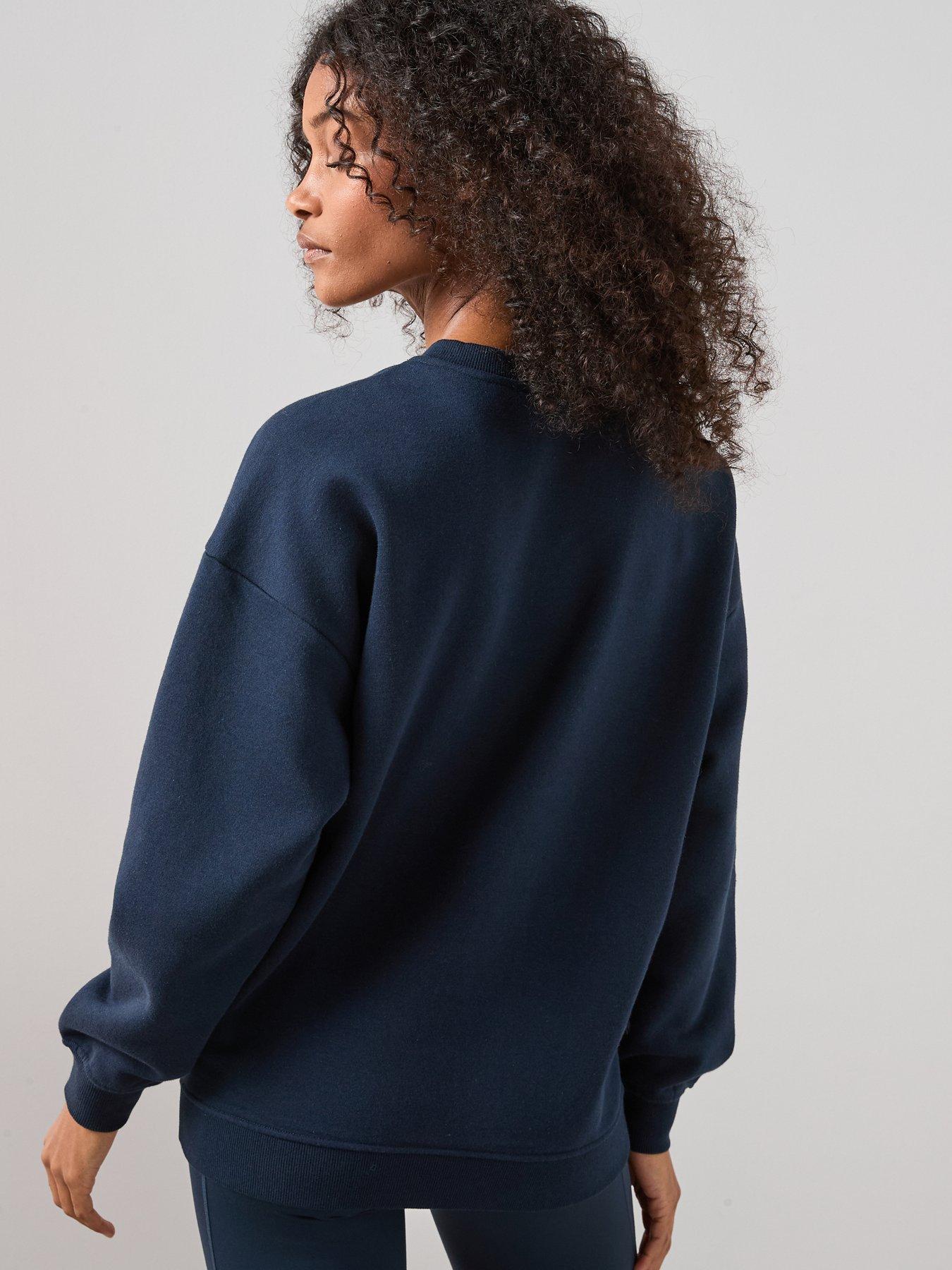 Image 2 of 6 of The Very Collection Graphic Slogan Sweatshirt - Navy