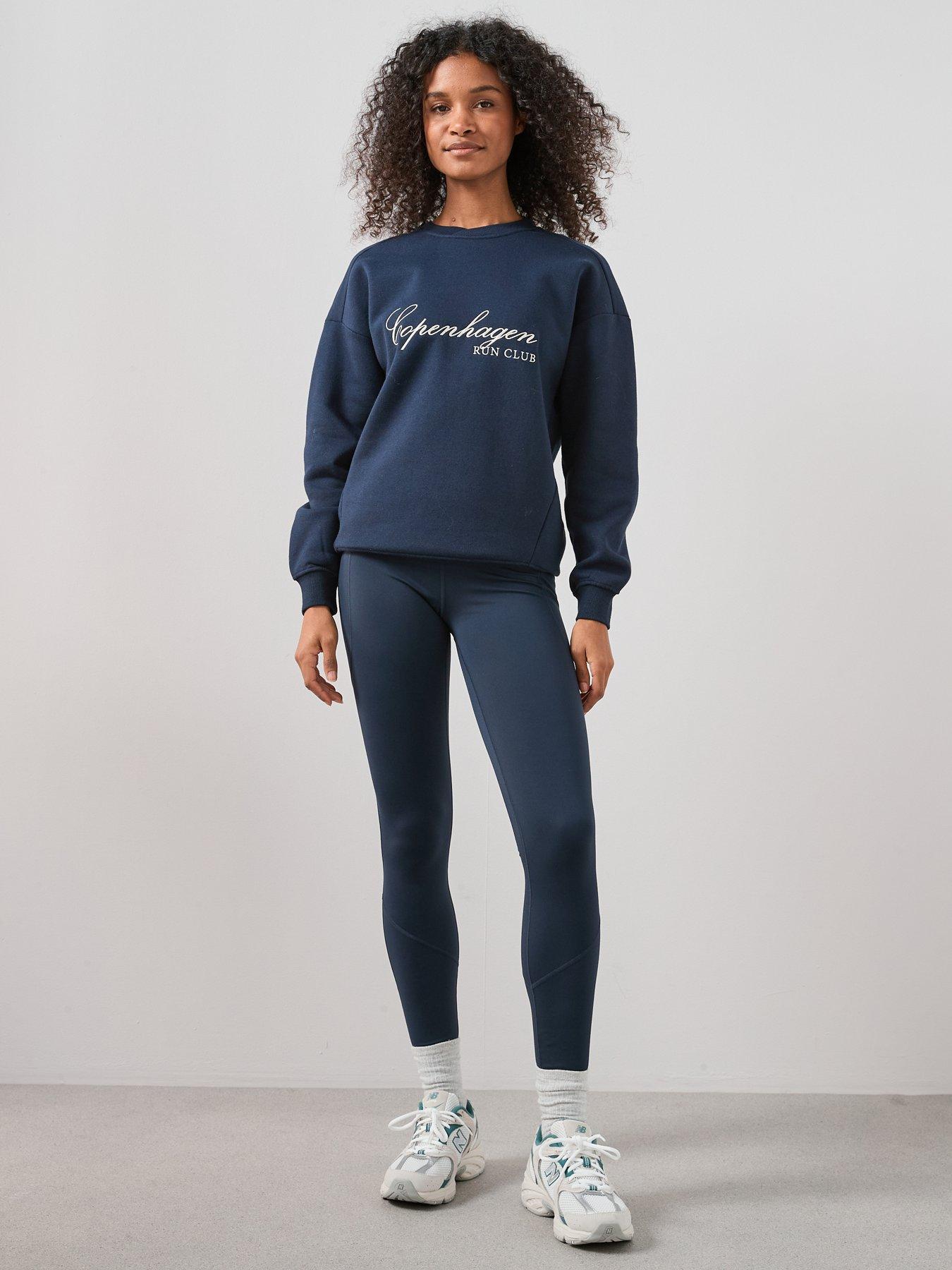 Image 3 of 6 of The Very Collection Graphic Slogan Sweatshirt - Navy