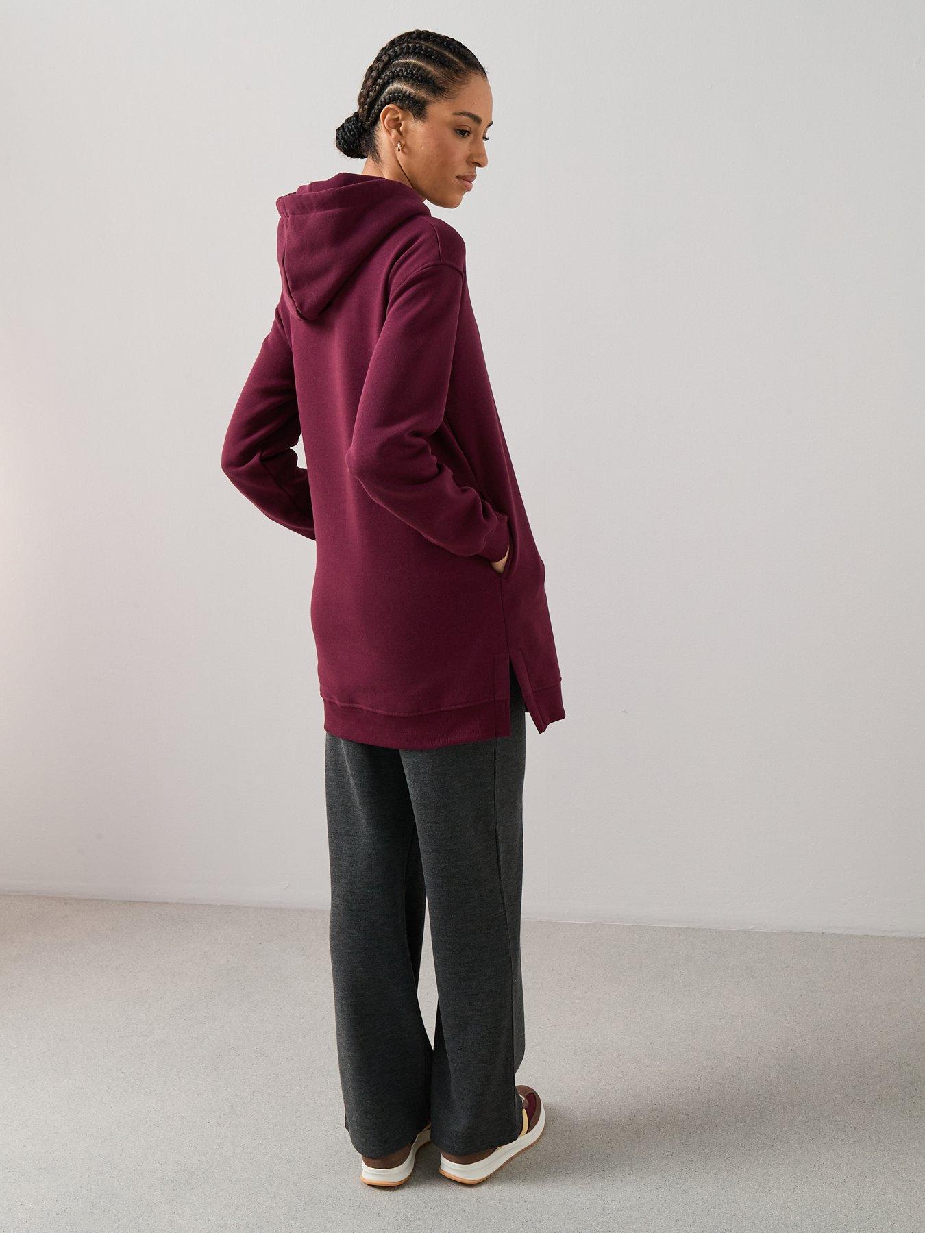 Image 5 of 7 of The Very Collection Hoodie With Side Splits - Purple