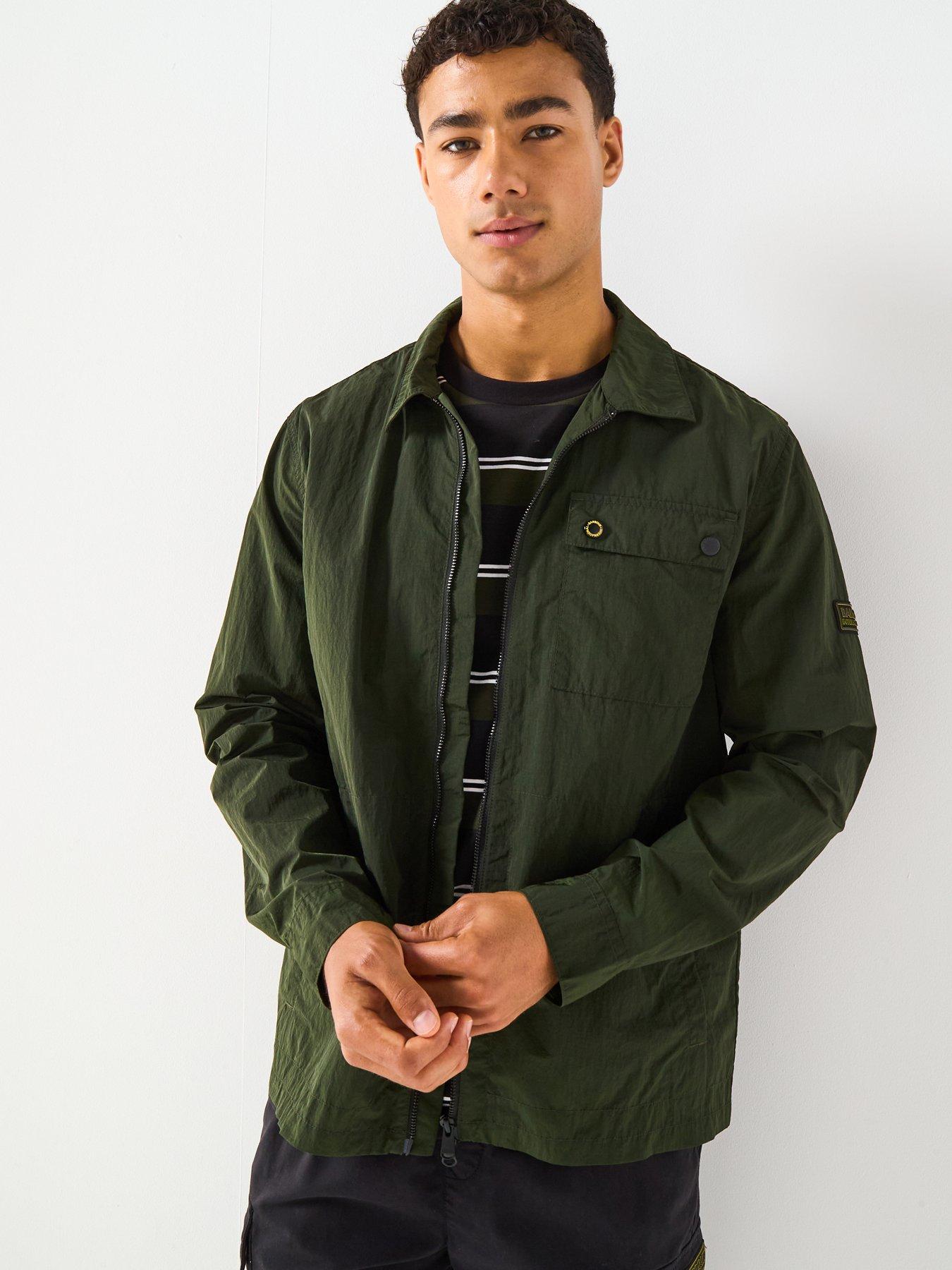 Barbour International Inline Zipped Overshirt - Dark Green
