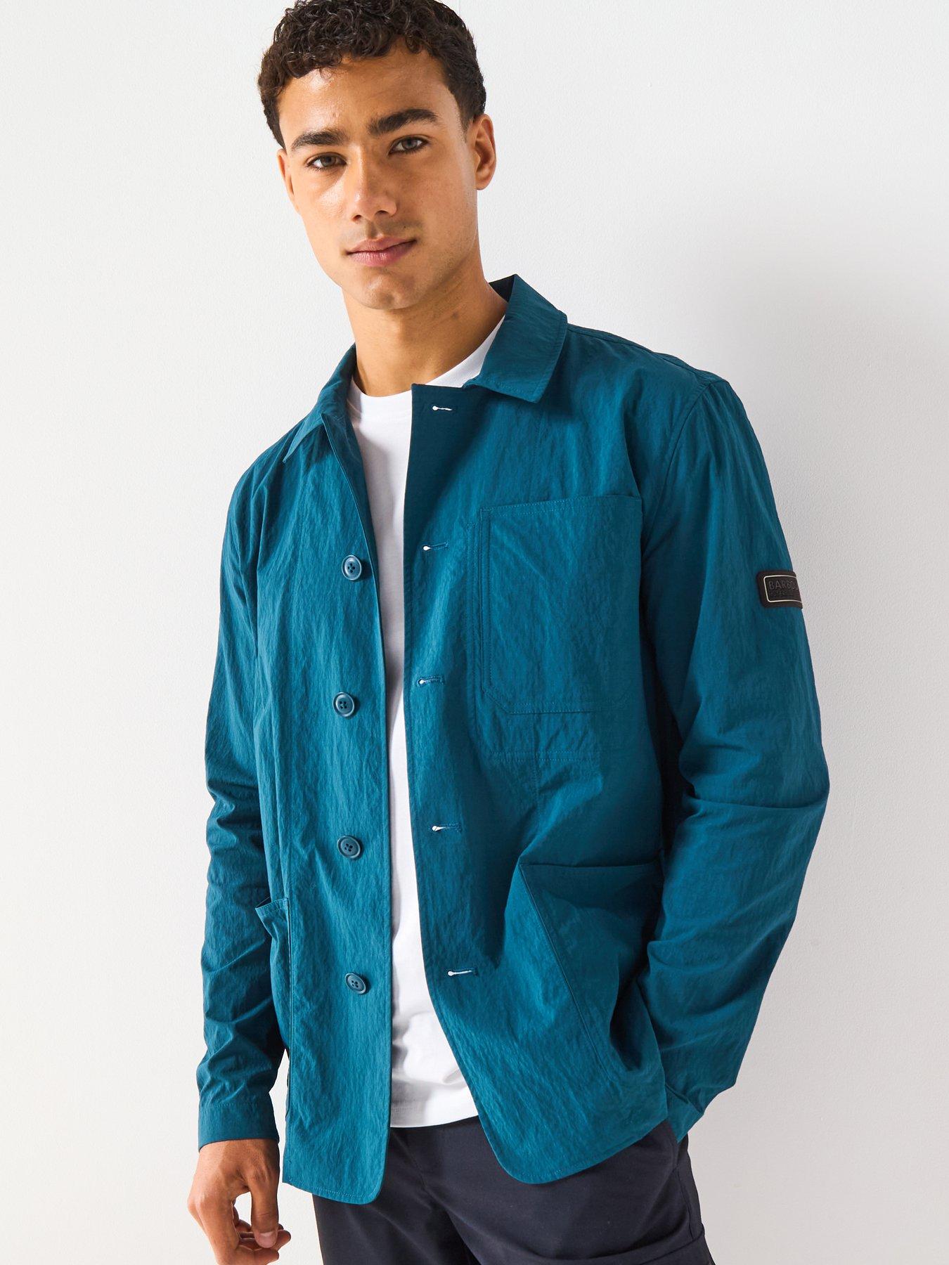 Image 1 of 6 of Barbour International Douglas Nylon Overshirt- Emerald