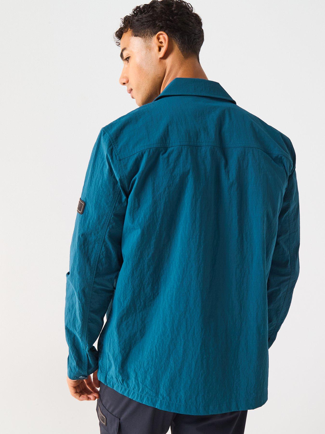 Image 2 of 6 of Barbour International Douglas Nylon Overshirt- Emerald