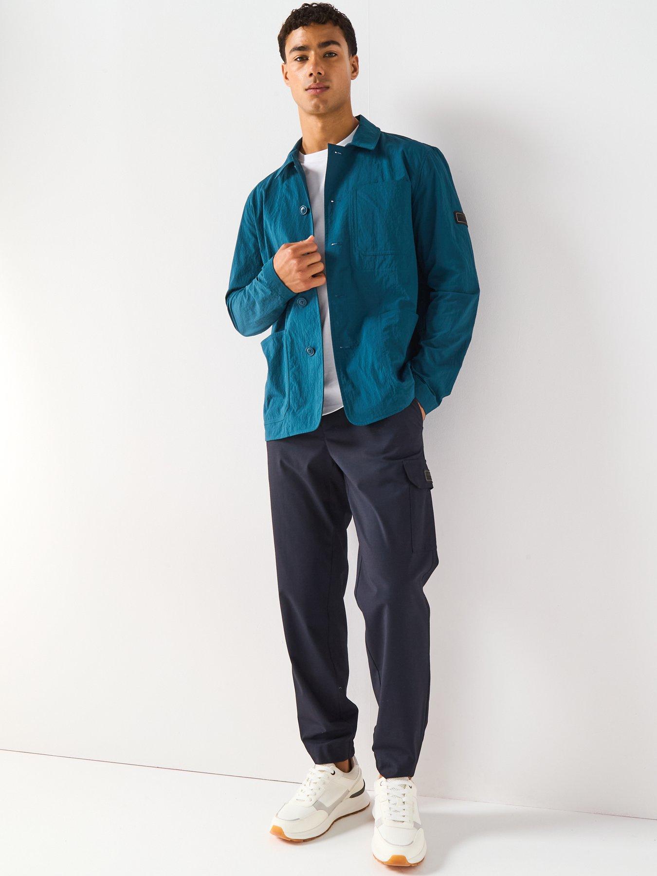 Image 3 of 6 of Barbour International Douglas Nylon Overshirt- Emerald
