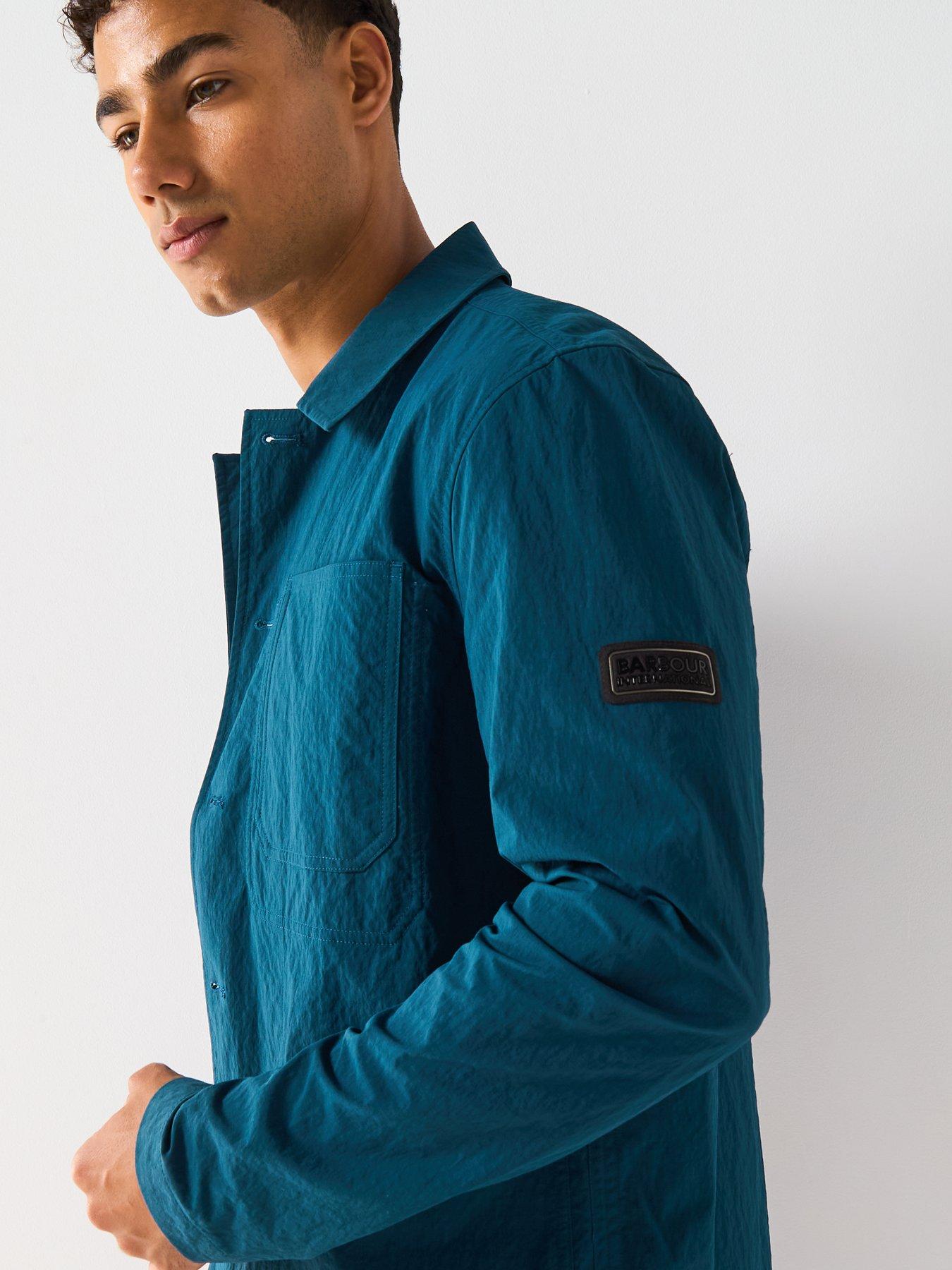 Image 6 of 6 of Barbour International Douglas Nylon Overshirt- Emerald