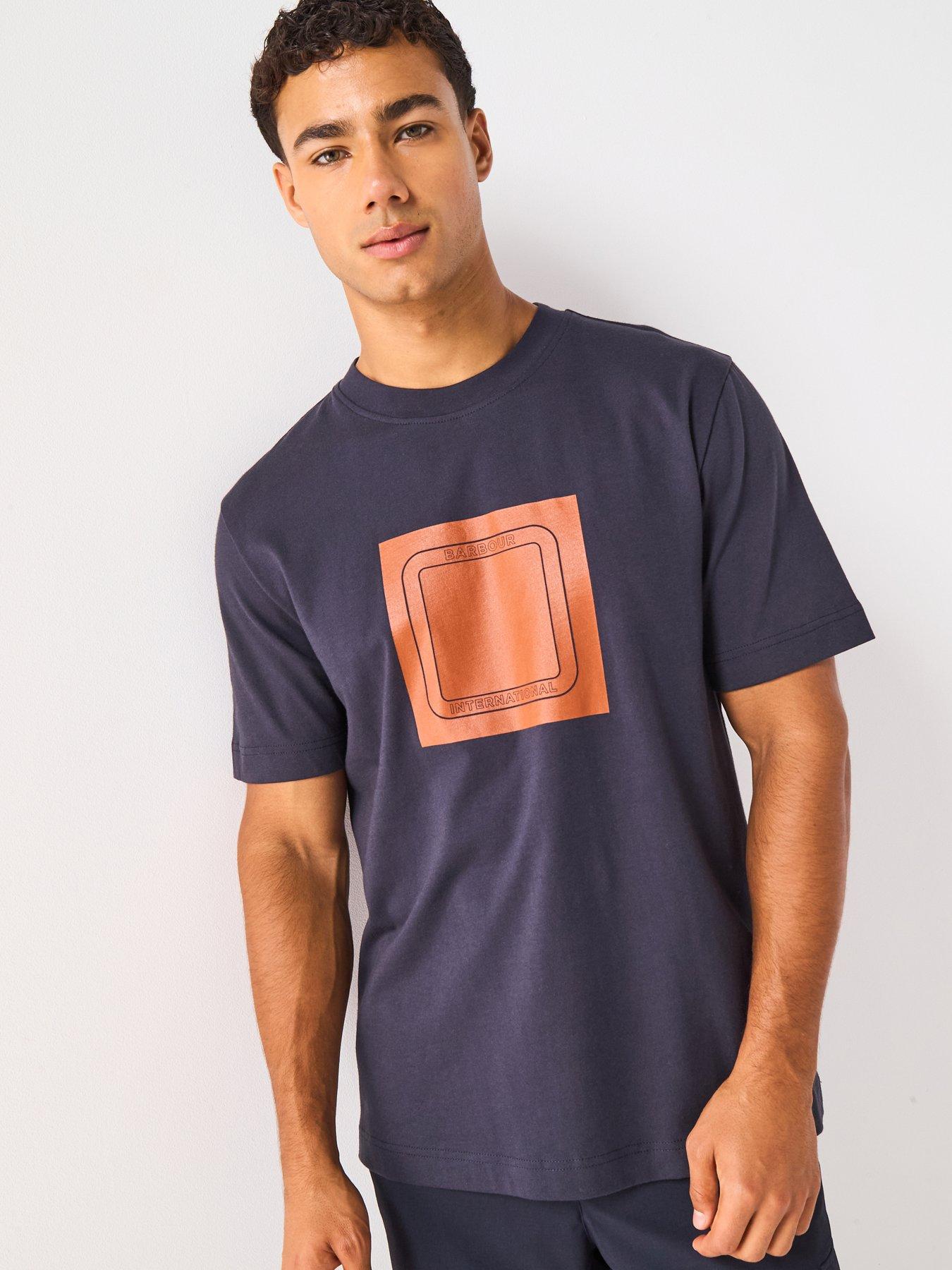 undefined Loop Graphic T-Shirt- Navy