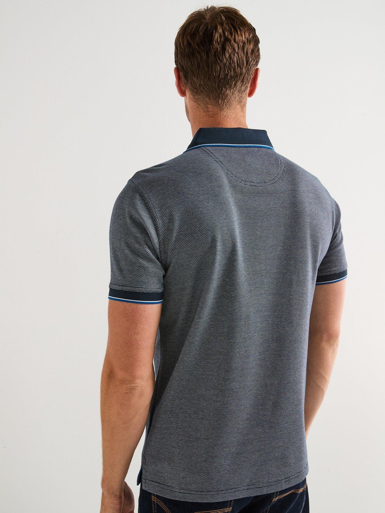 Image 2 of 6 of Barbour Hanswell Tailored Fit Polo Shirt - Navy