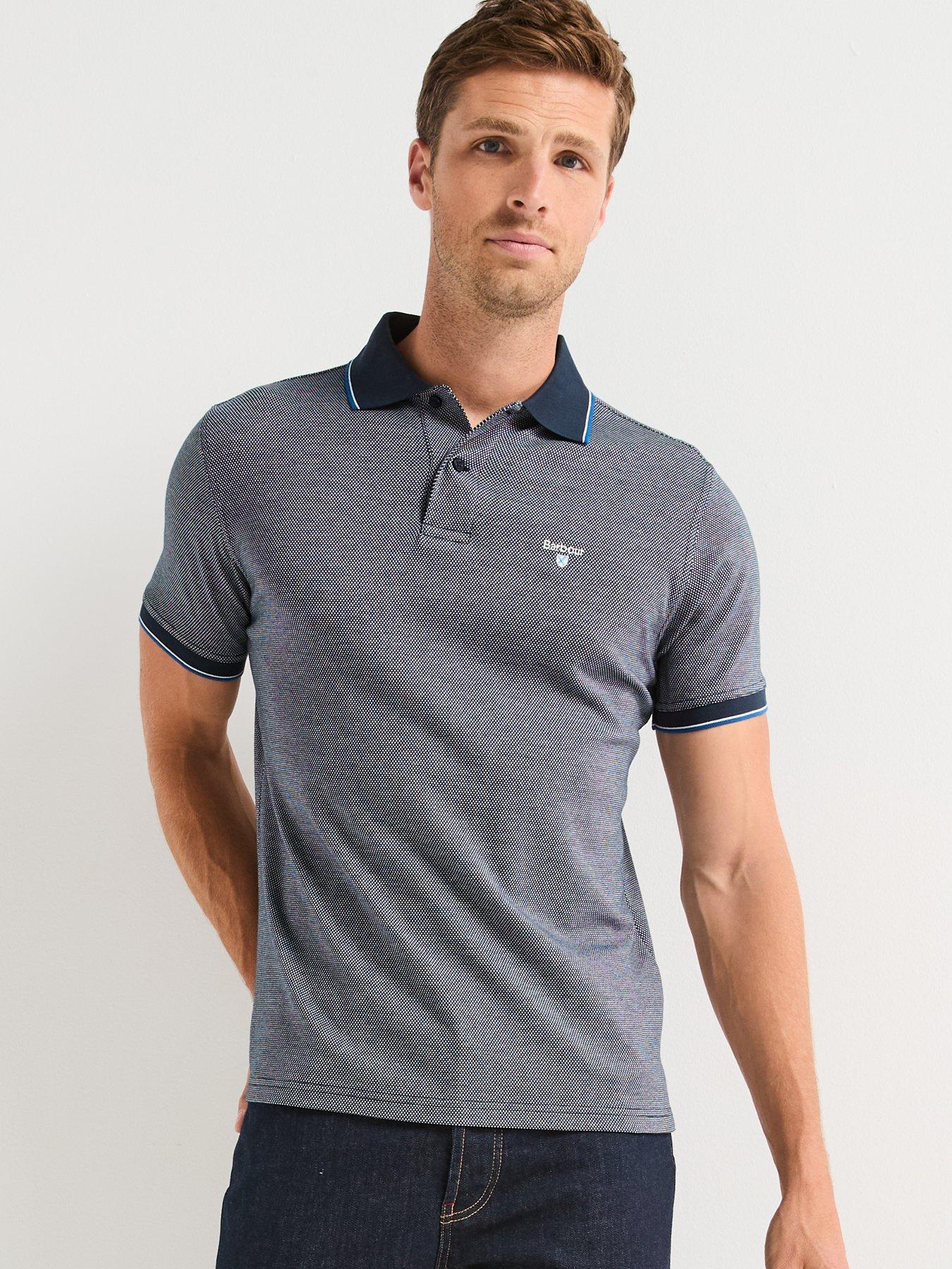 Image 5 of 6 of Barbour Hanswell Tailored Fit Polo Shirt - Navy