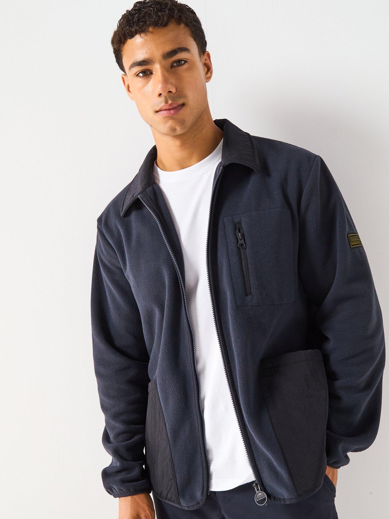 Barbour International Albby Microfleece Relaxed Overshirt - Navy