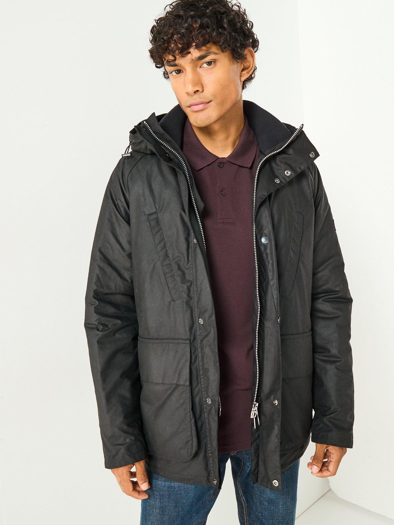 Barbour International Oakdale Wax Jacket Black Very