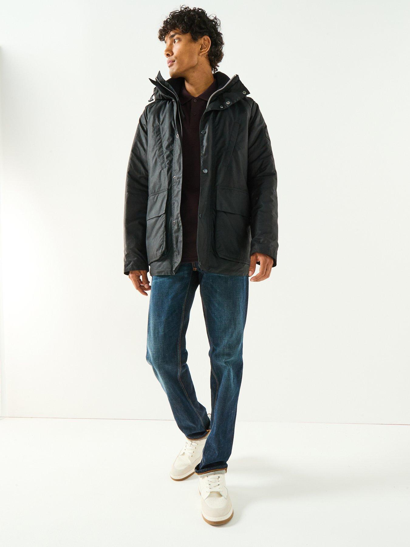 Barbour International Oakdale Wax Jacket - Black | Very