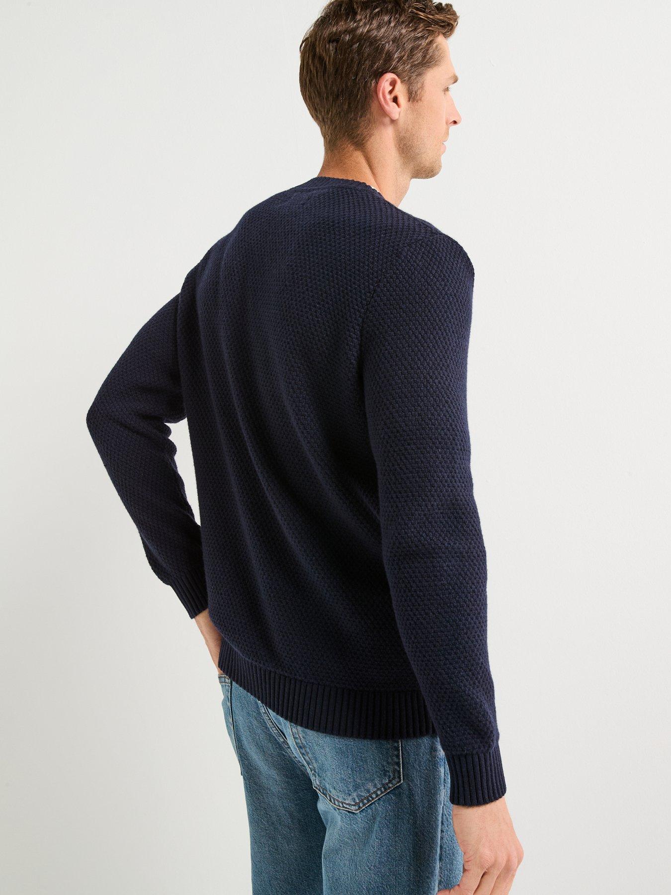 Image 2 of 6 of Barbour Casey Cable Crew Knitted Jumper - Navy