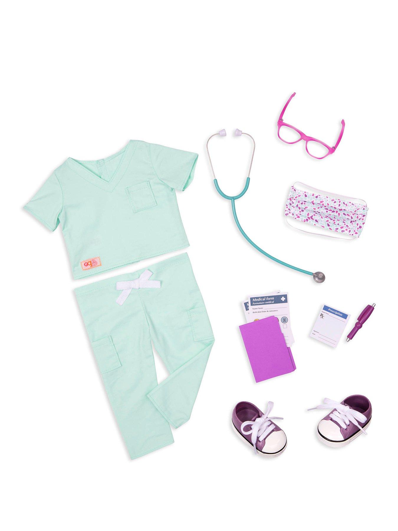 Our Generation DELUXE DOCTOR IN SCRUBS OUTFIT