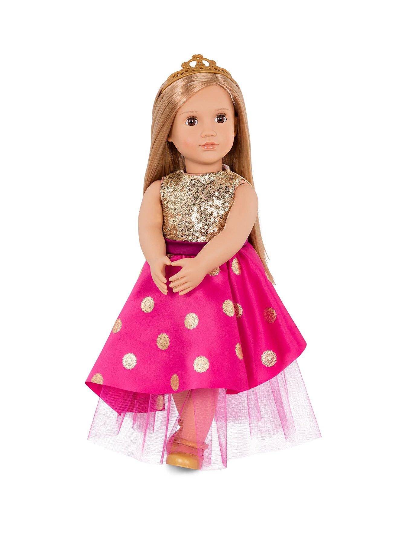 Our Generation Doll W/ Long Festive Dress  &  Tiara, Sarah