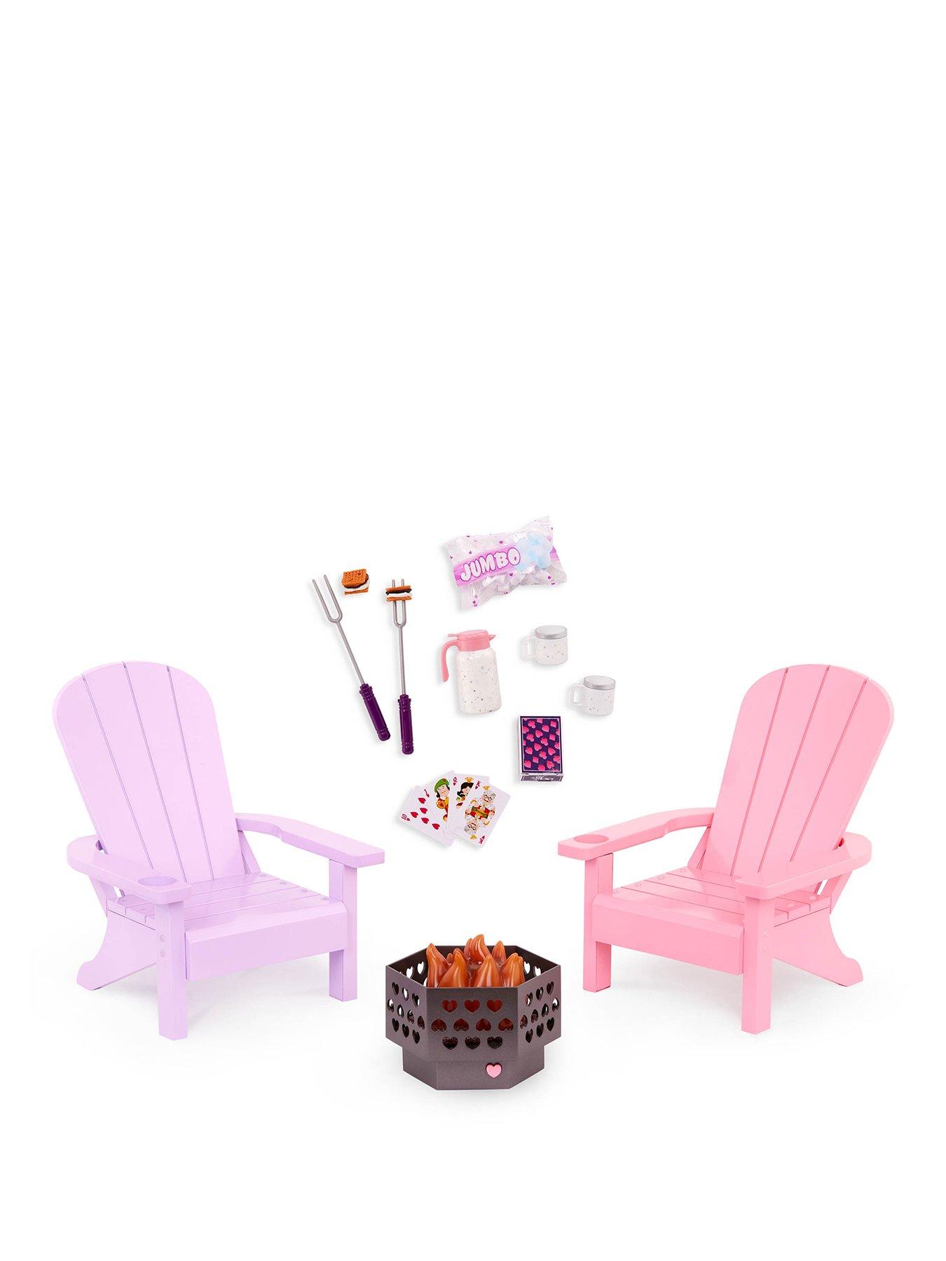 Our Generation Adirondack Chair Set W/Fire Pit  &  Acc.