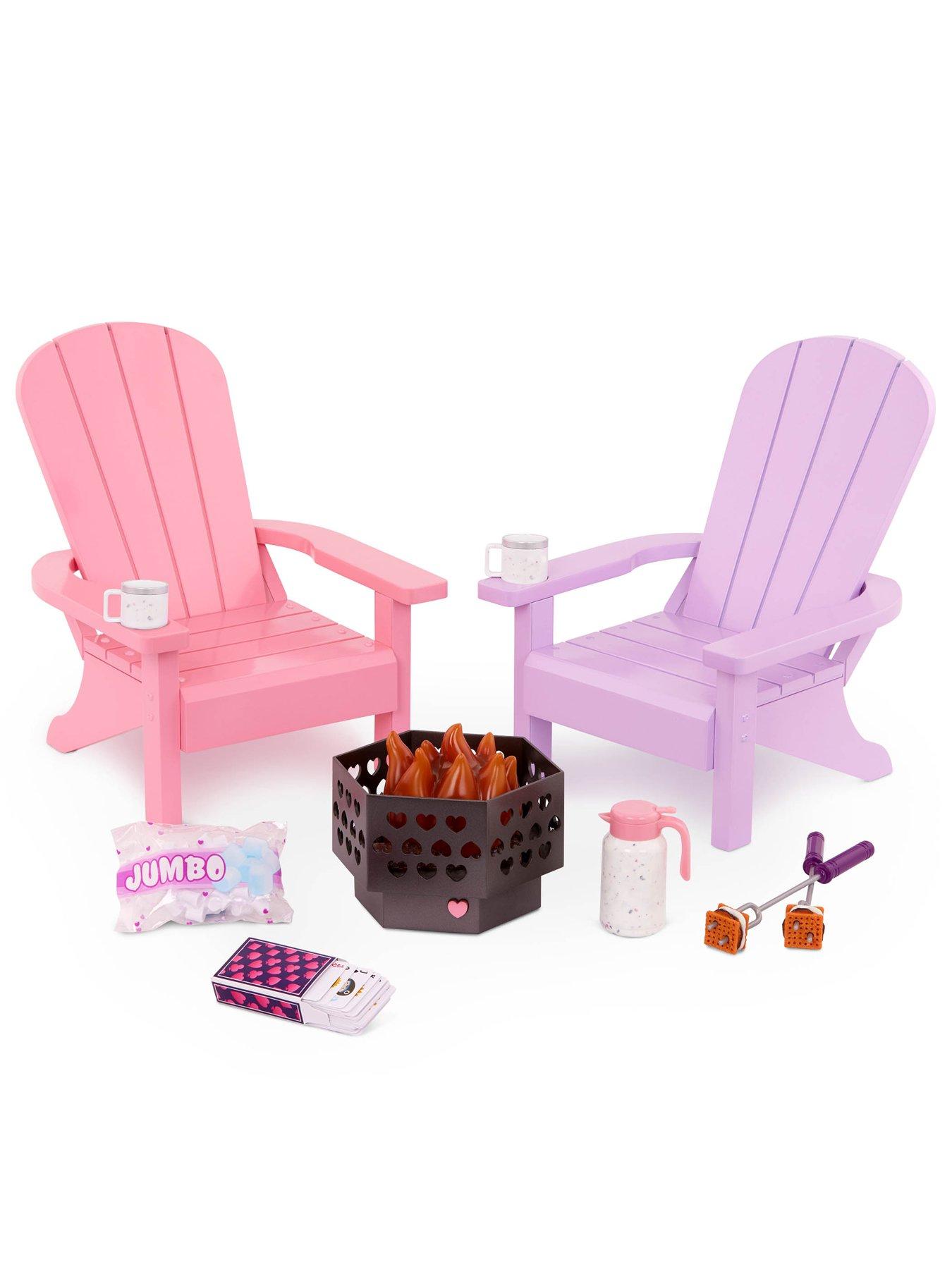 Image 2 of 5 of Our Generation Adirondack Chair Set W/Fire Pit &amp; Acc.