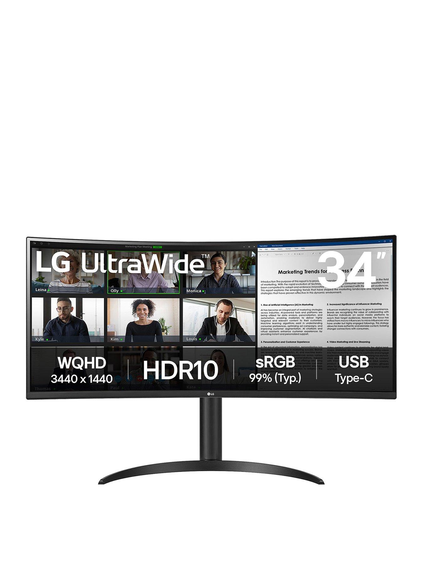 LG 34" QHD UltraWide Curved Monitor