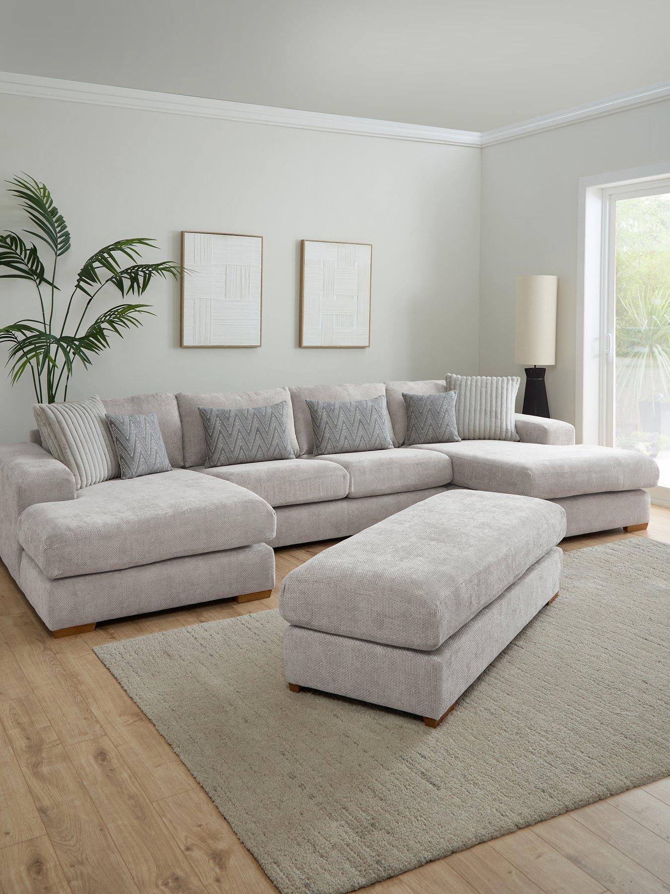 Very Home Broadgate Large U-shape Modular Sofa With FS