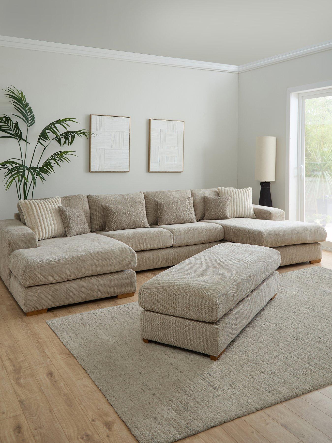 Very Home Broadgate Large U-shape Modular Sofa With FS