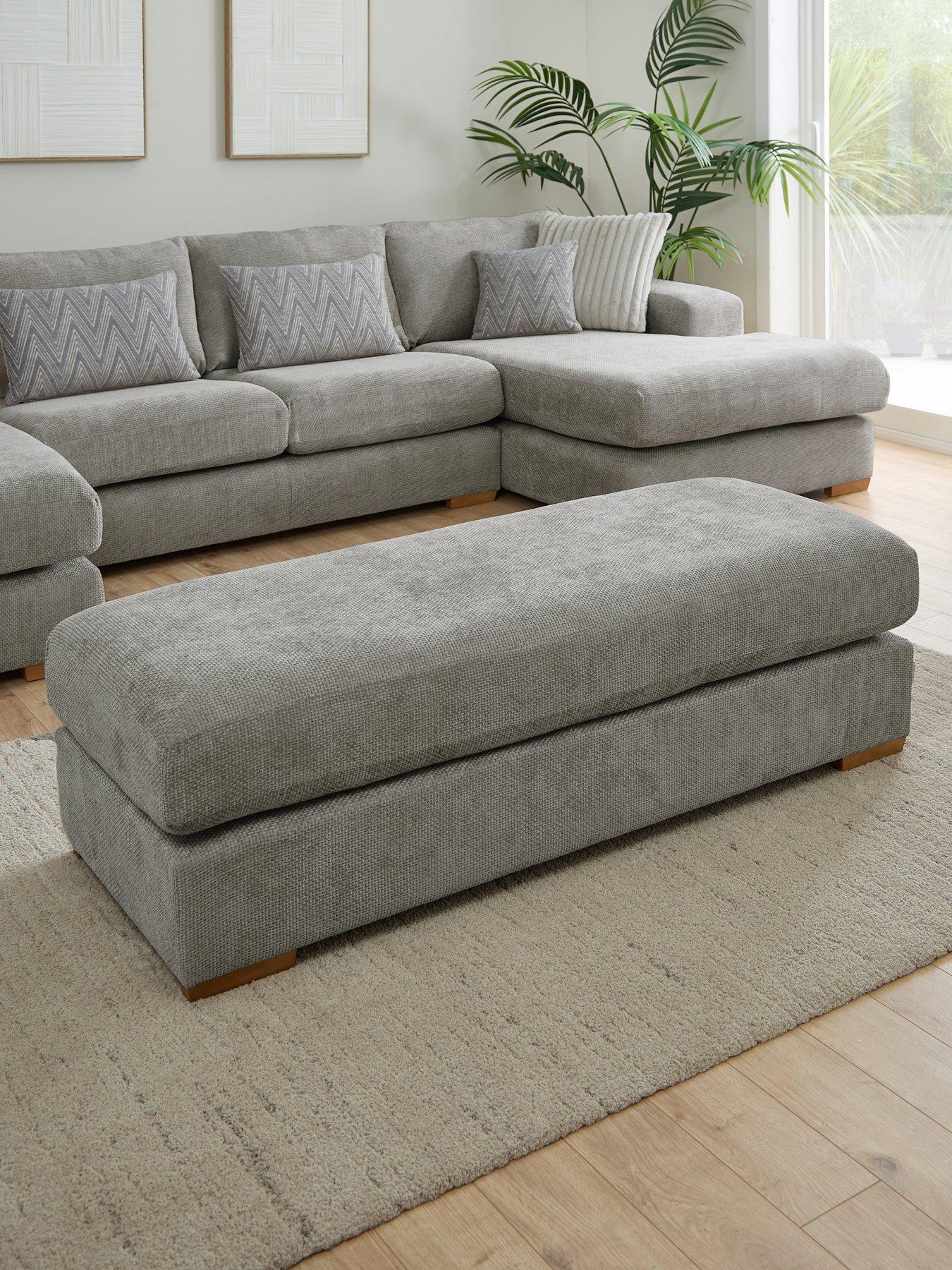 The Very Collection Broadgate Large Footstool - Made to Order in the UK