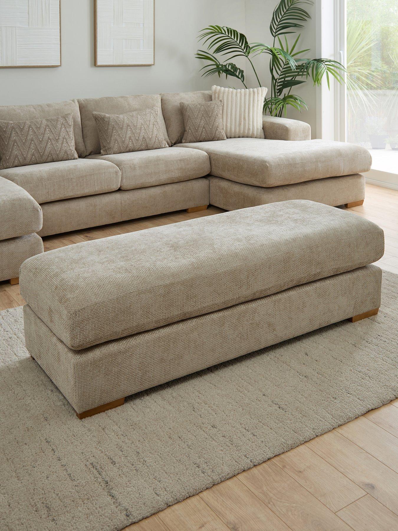 Image 1 of 6 of The Very Collection Broadgate Large Footstool - Made to Order in the UK