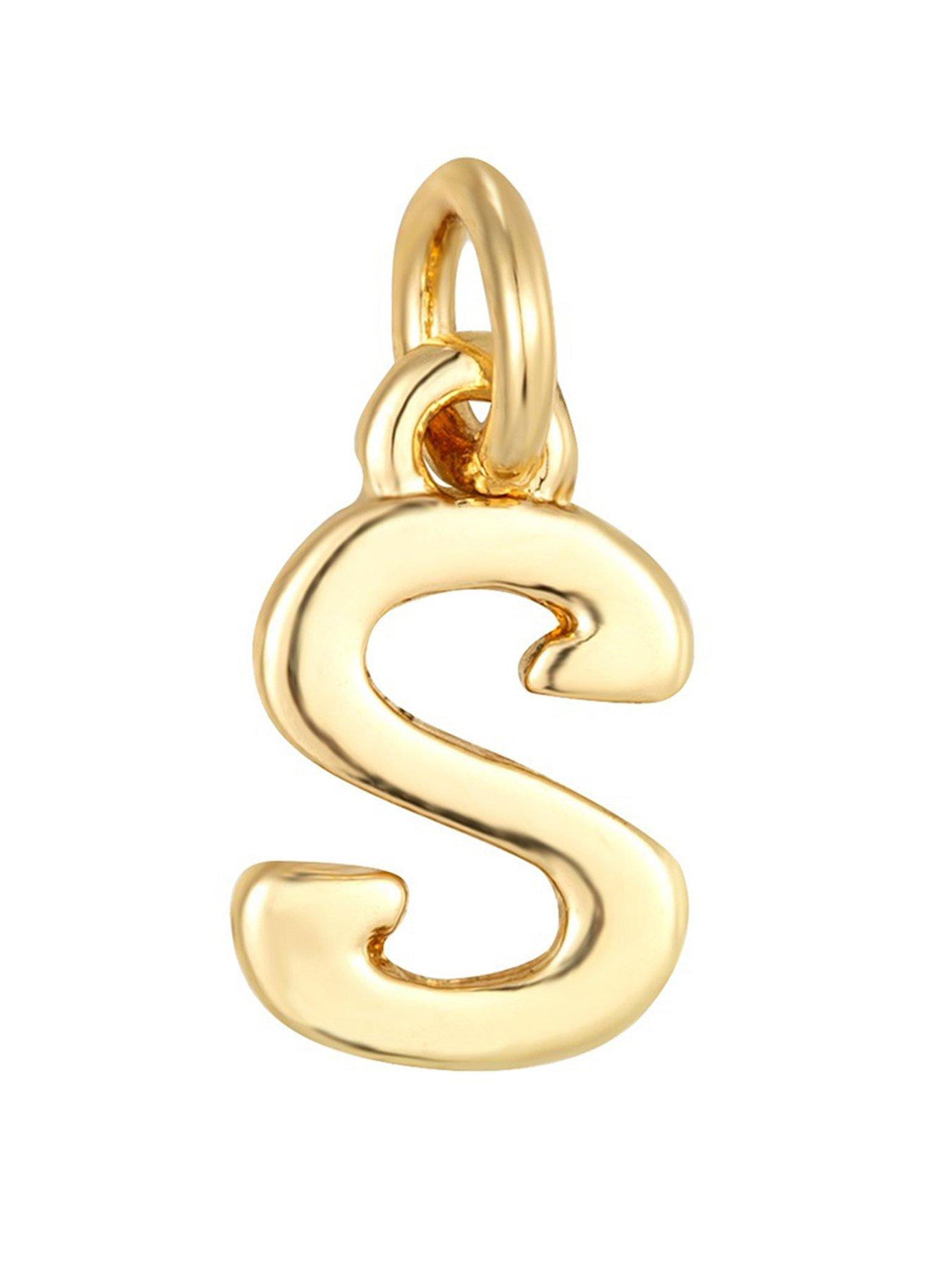 The Love Collection Pearl Necklace with Gold Initial