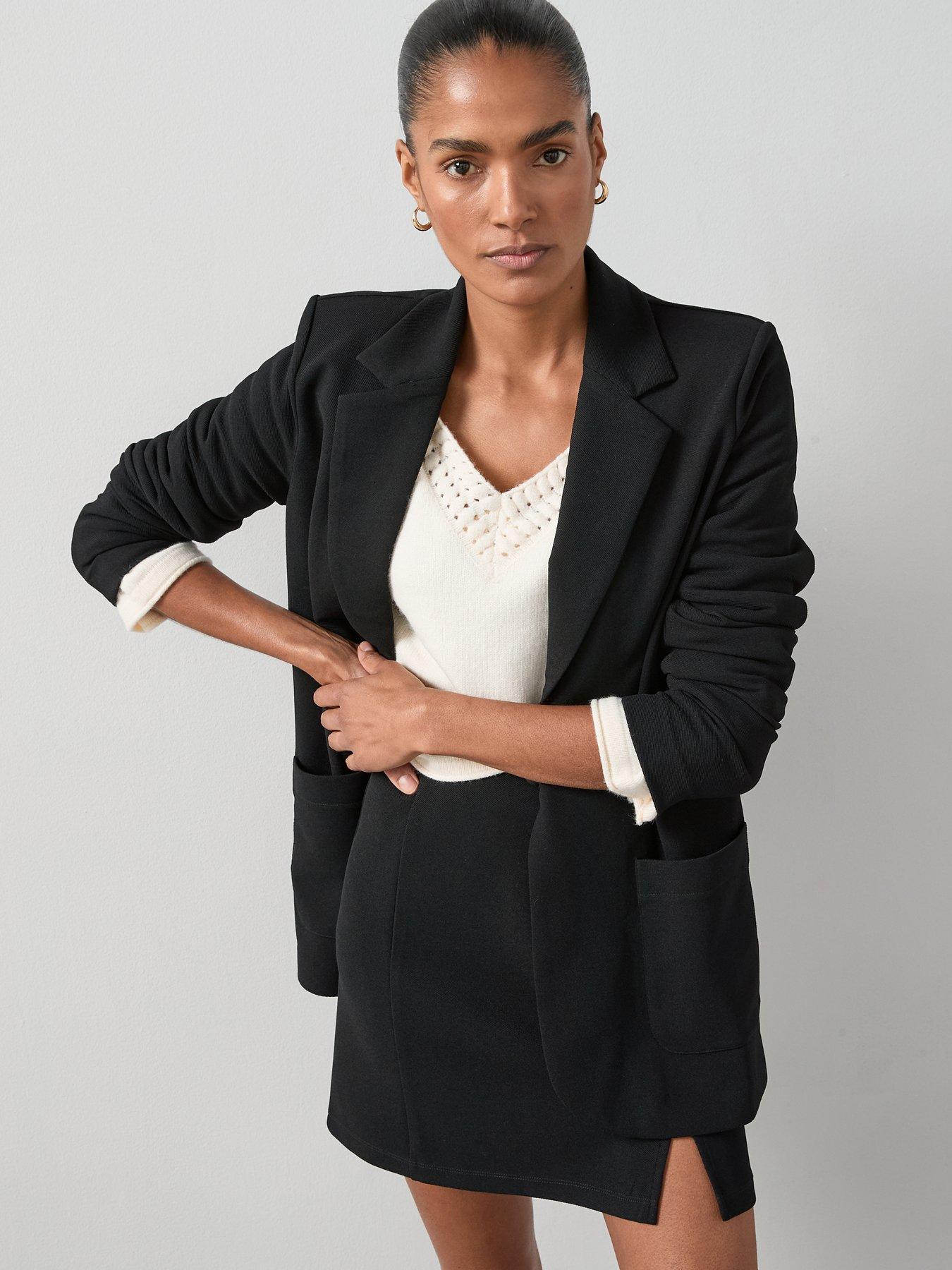 The Very Collection Stretch Smart Mini Skirt - Black