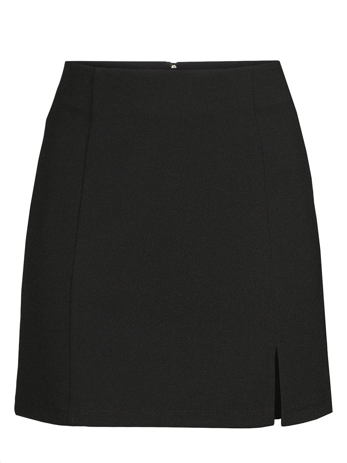 Image 7 of 7 of The Very Collection Stretch Smart Mini Skirt - Black