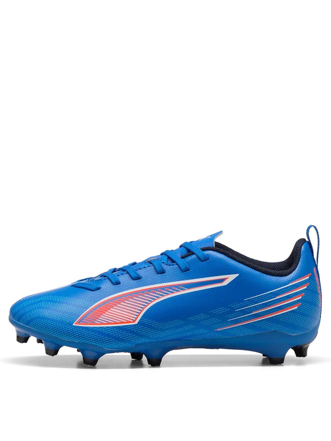 Puma Junior Ultra 6 Play Firm Ground Football Boots - Blue