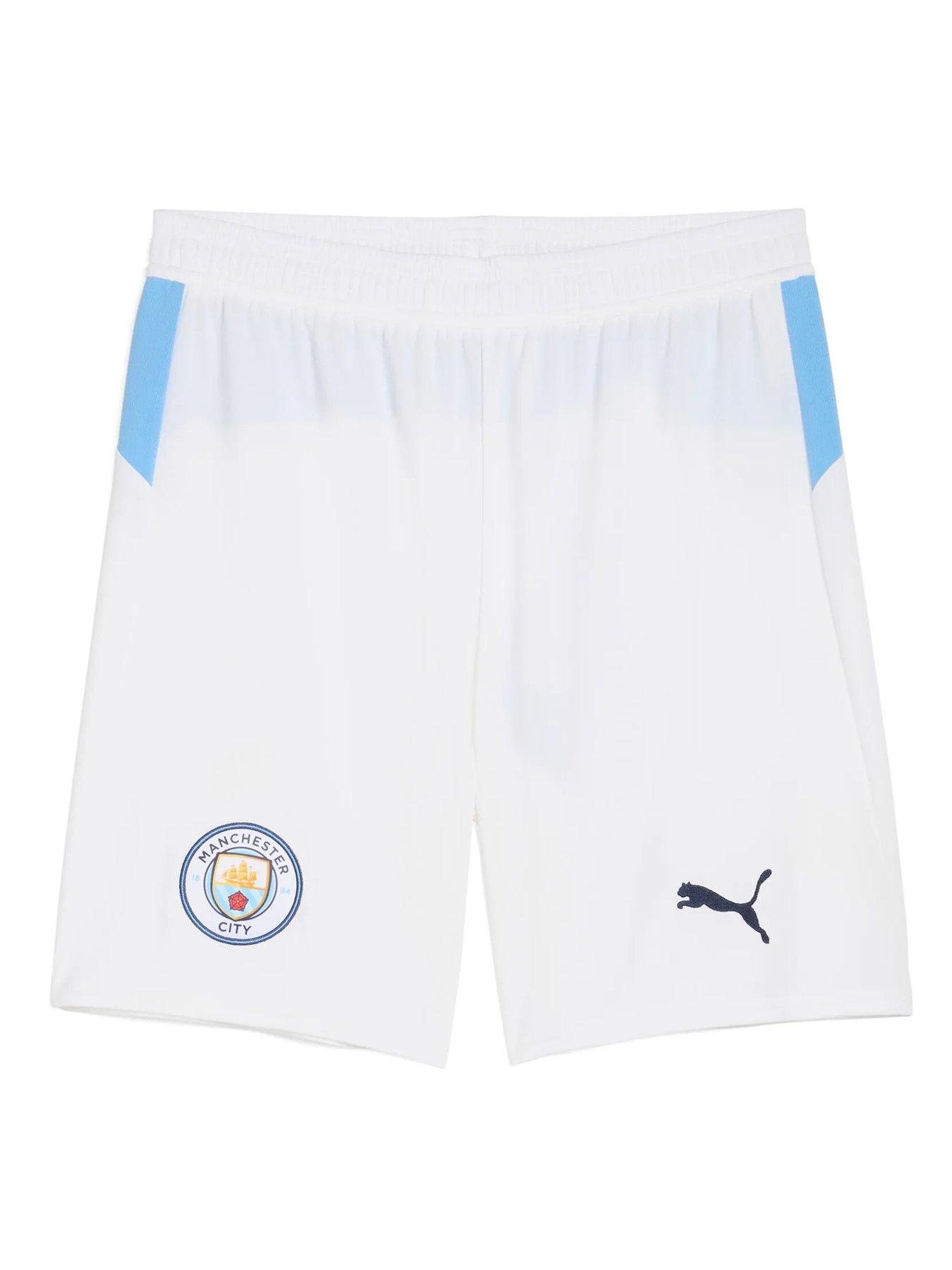 Puma Mens Manchester City 25/26 Home Replica Shorts - White