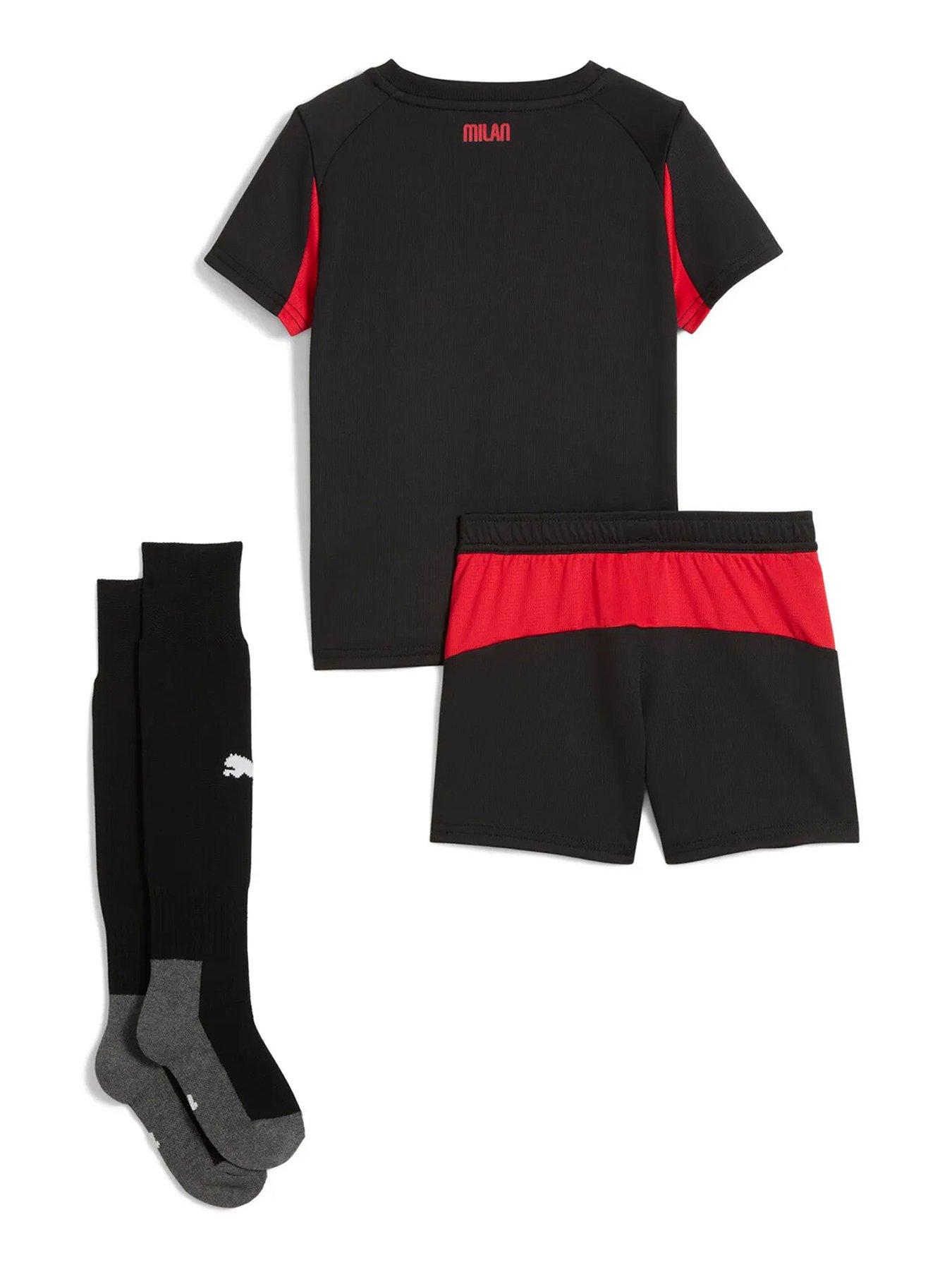 Puma Kids Ac Milan Home 25/26 Mini Football Kit - Red | Very