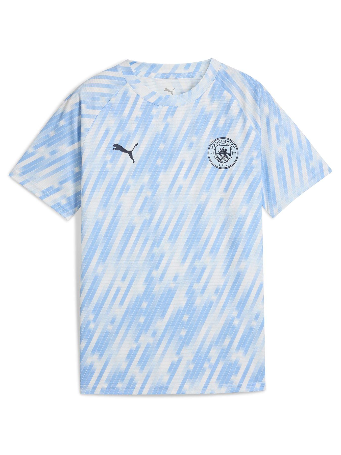 undefined Junior Manchester City 25/26 Warm Up Jersey - Blue